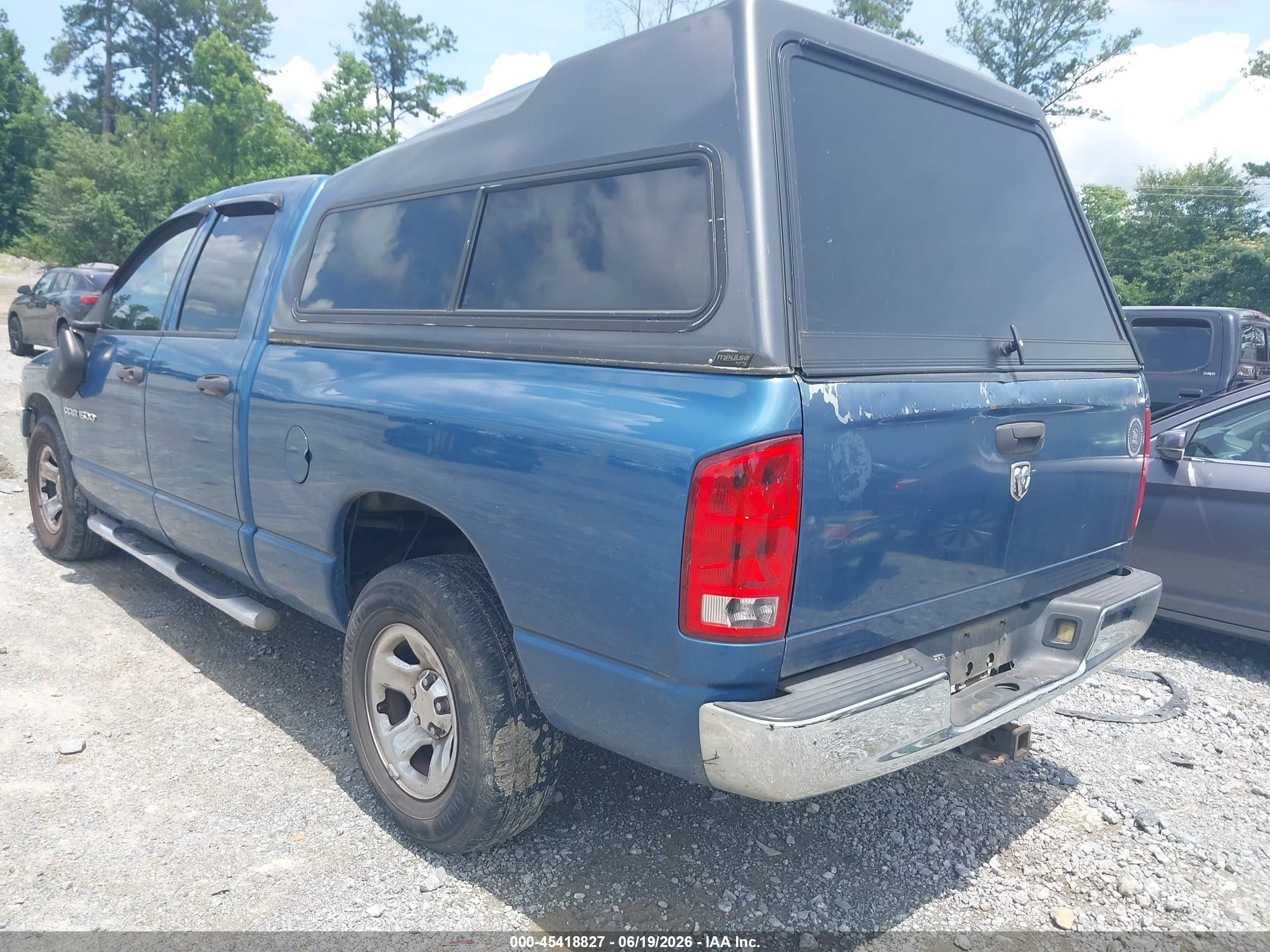 2004 Dodge Ram 1500 Slt/laramie Blue vin: 1D7HA18NX4S550246