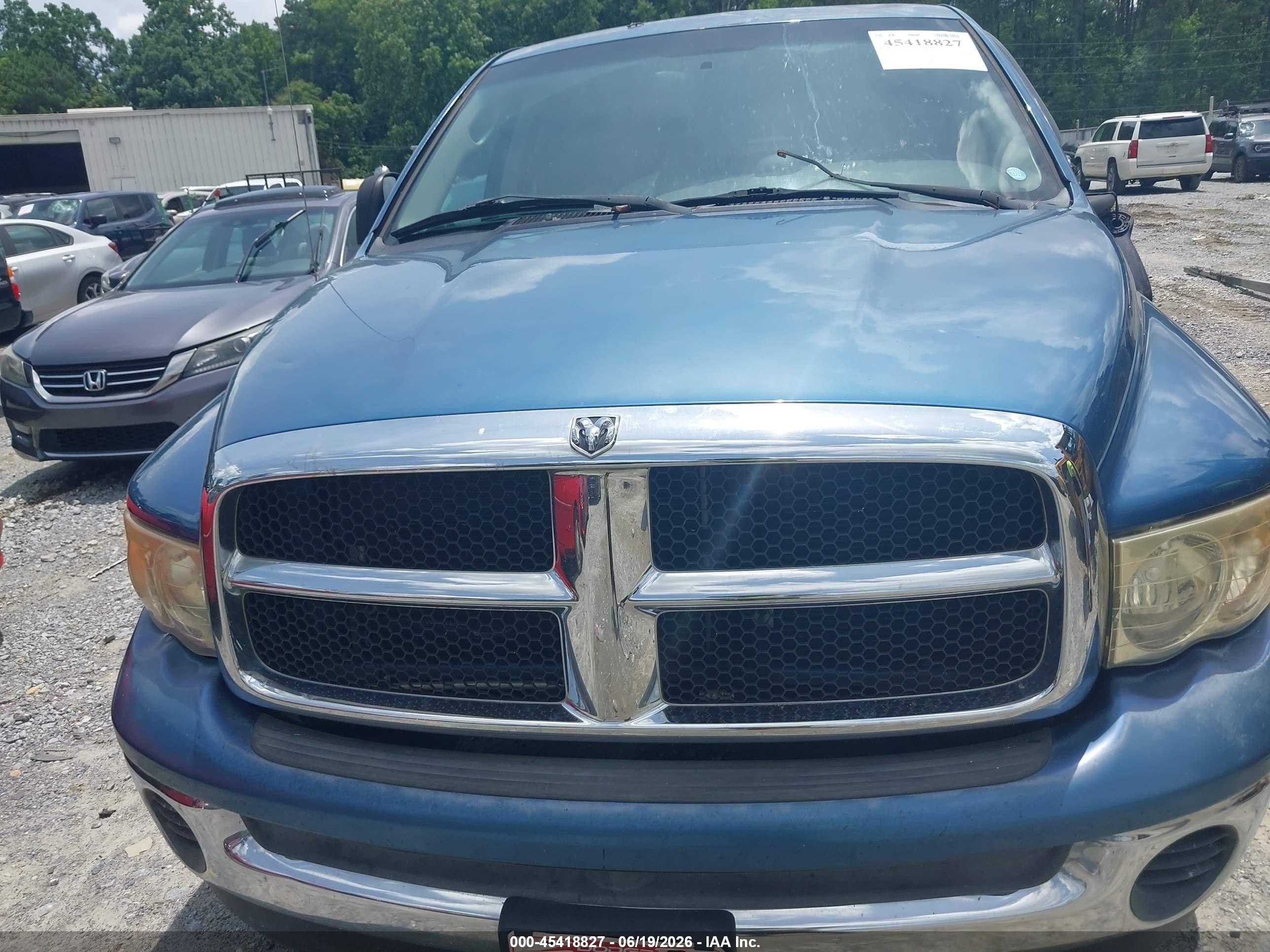 2004 Dodge Ram 1500 Slt/laramie Blue vin: 1D7HA18NX4S550246