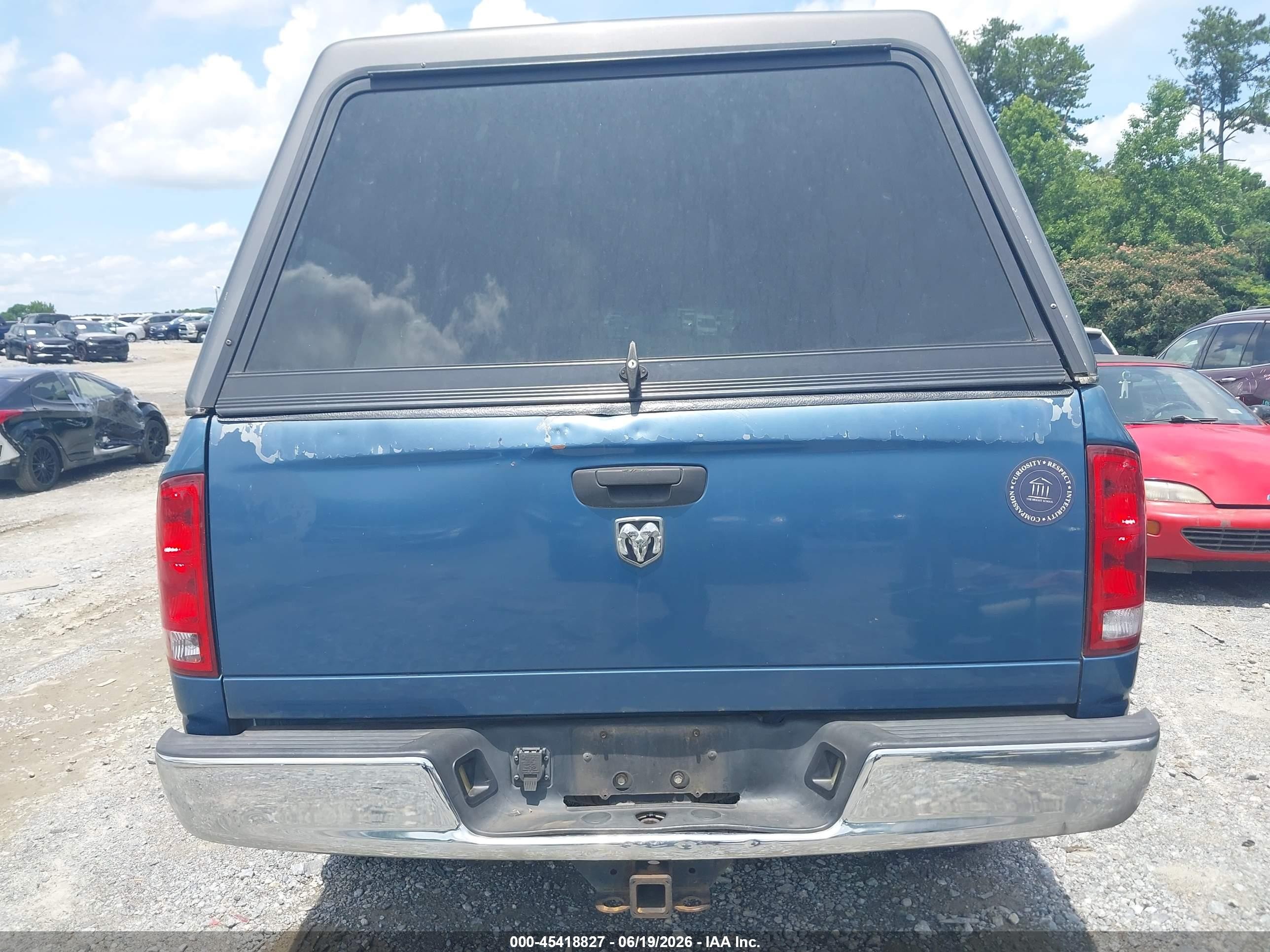 2004 Dodge Ram 1500 Slt/laramie Blue vin: 1D7HA18NX4S550246