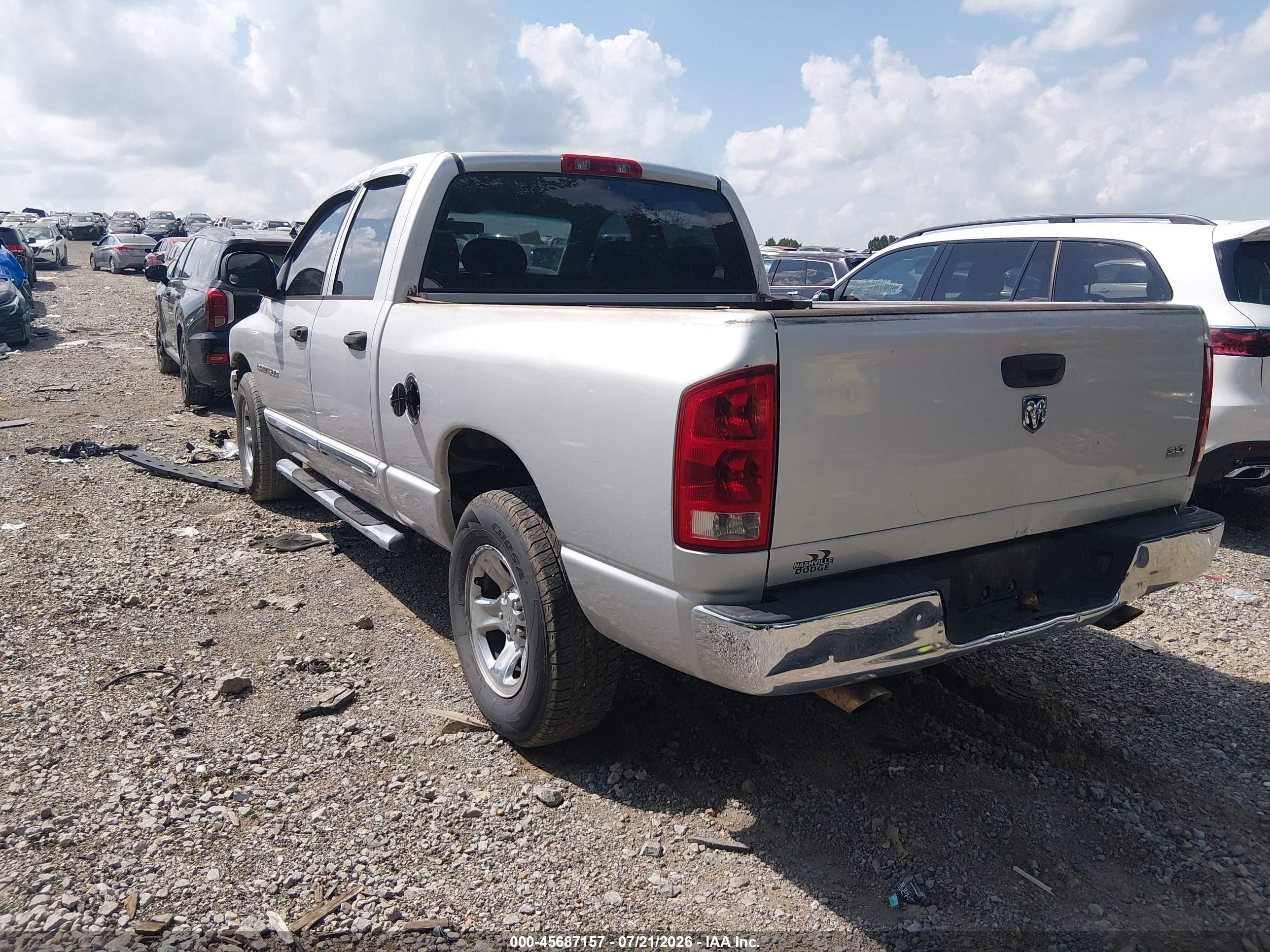 2005 Dodge Ram 1500 Slt/laramie Серый vin: 1D7HA18NX5S159499