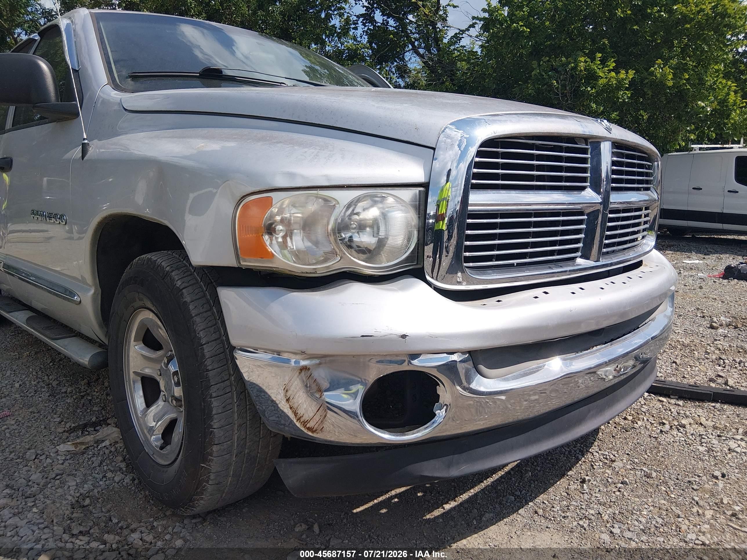 2005 Dodge Ram 1500 Slt/laramie Серый vin: 1D7HA18NX5S159499