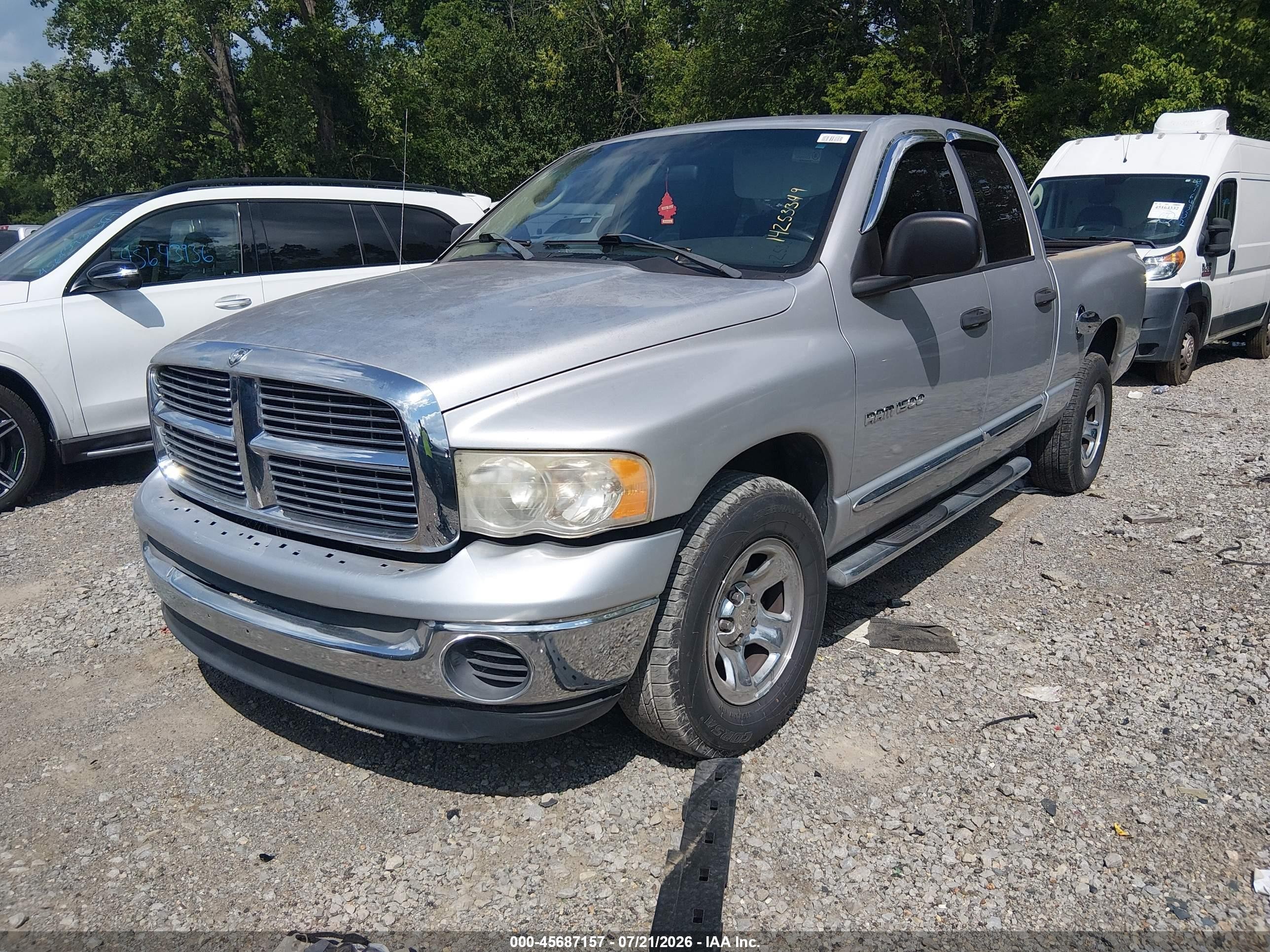 2005 Dodge Ram 1500 Slt/laramie Серый vin: 1D7HA18NX5S159499
