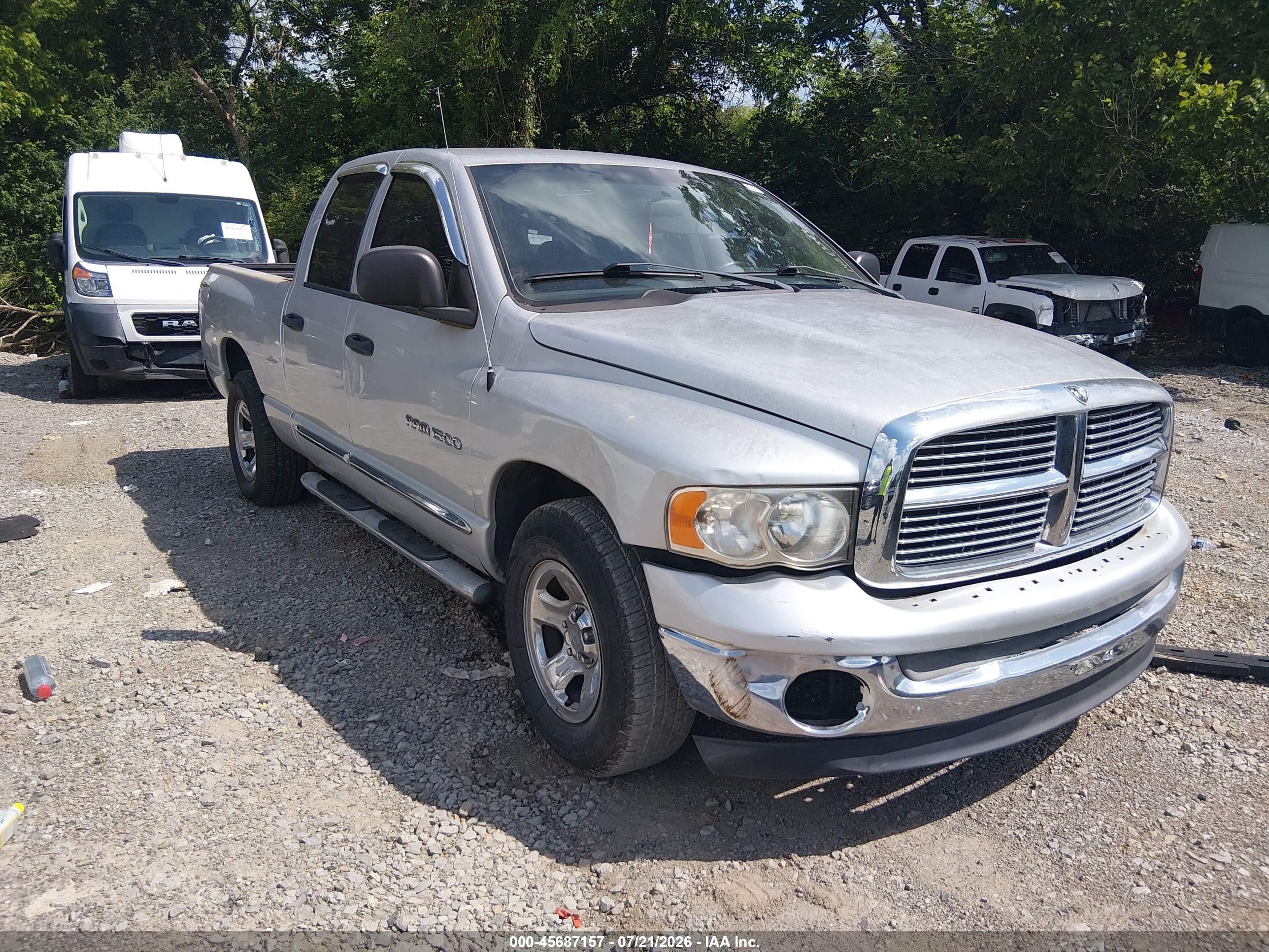 2005 Dodge Ram 1500 Slt/laramie Серый vin: 1D7HA18NX5S159499