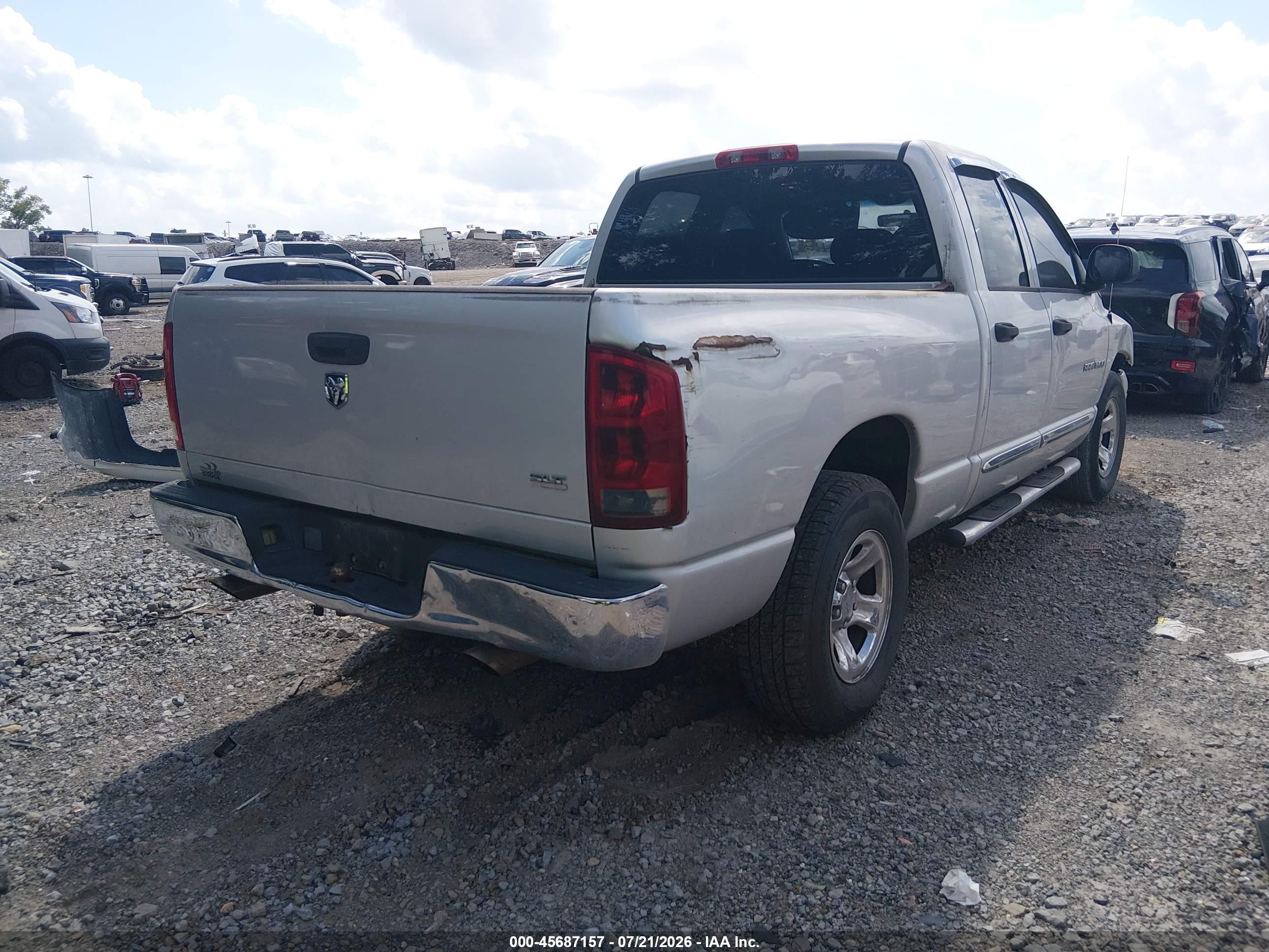 2005 Dodge Ram 1500 Slt/laramie Серый vin: 1D7HA18NX5S159499