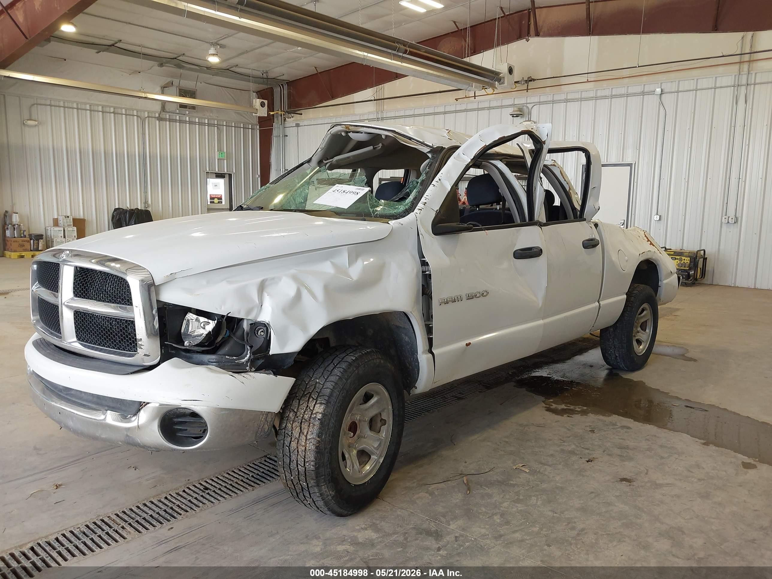 2005 Dodge Ram 1500 Slt/laramie White vin: 1D7HA18NX5S196312