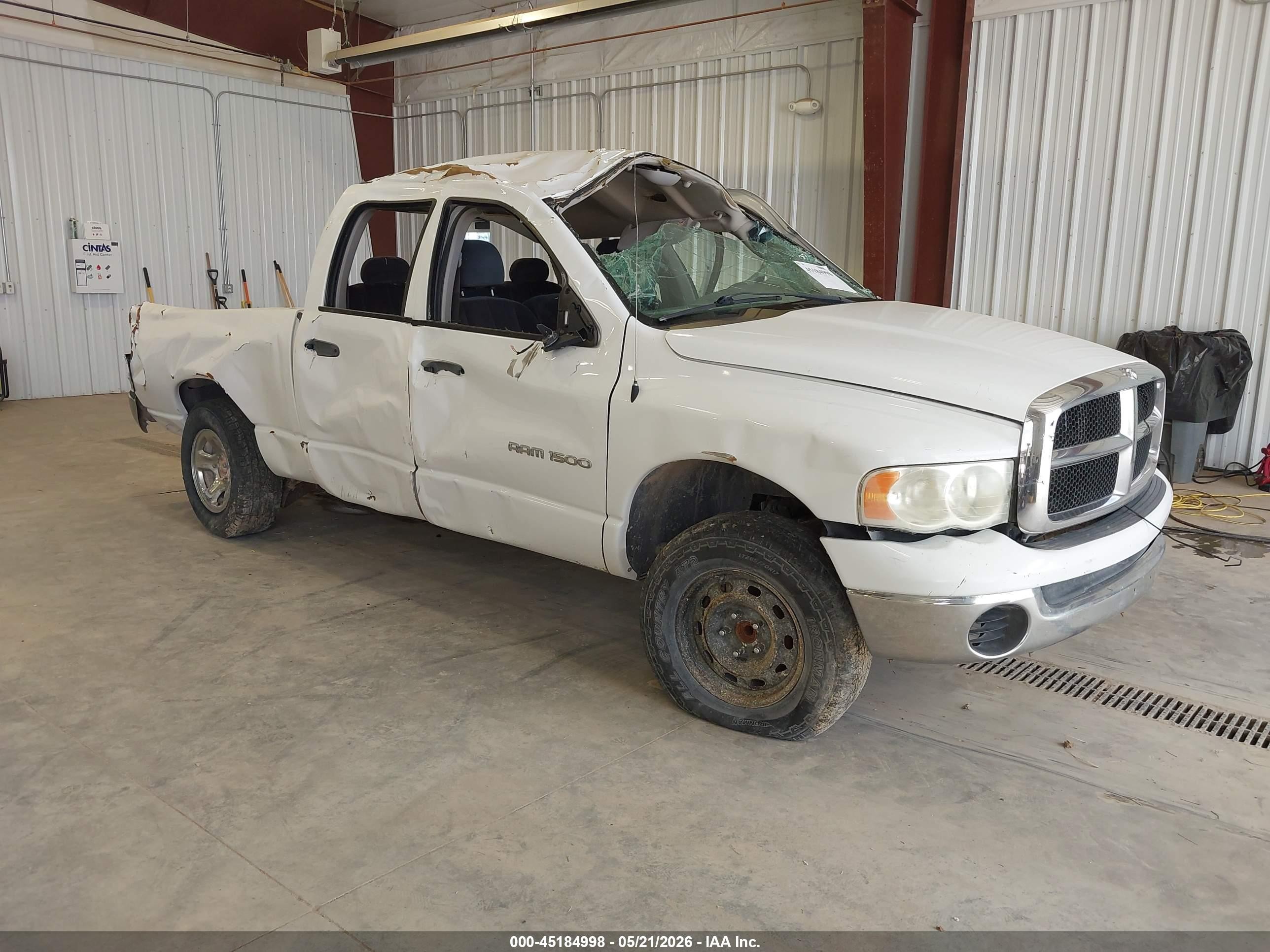 2005 Dodge Ram 1500 Slt/laramie White vin: 1D7HA18NX5S196312