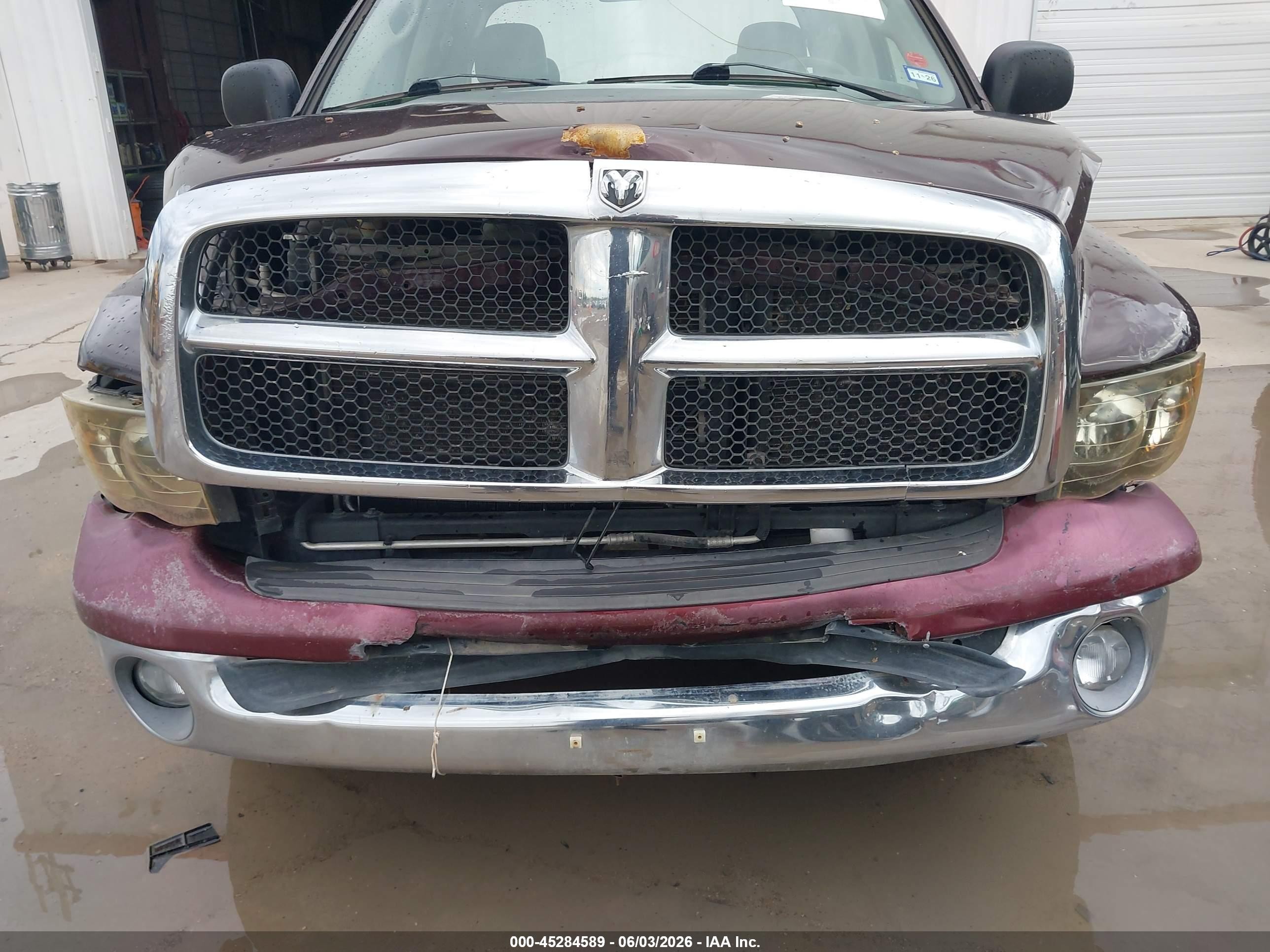 2005 Dodge Ram 1500 St Burgundy vin: 1D7HA18NX5S234170