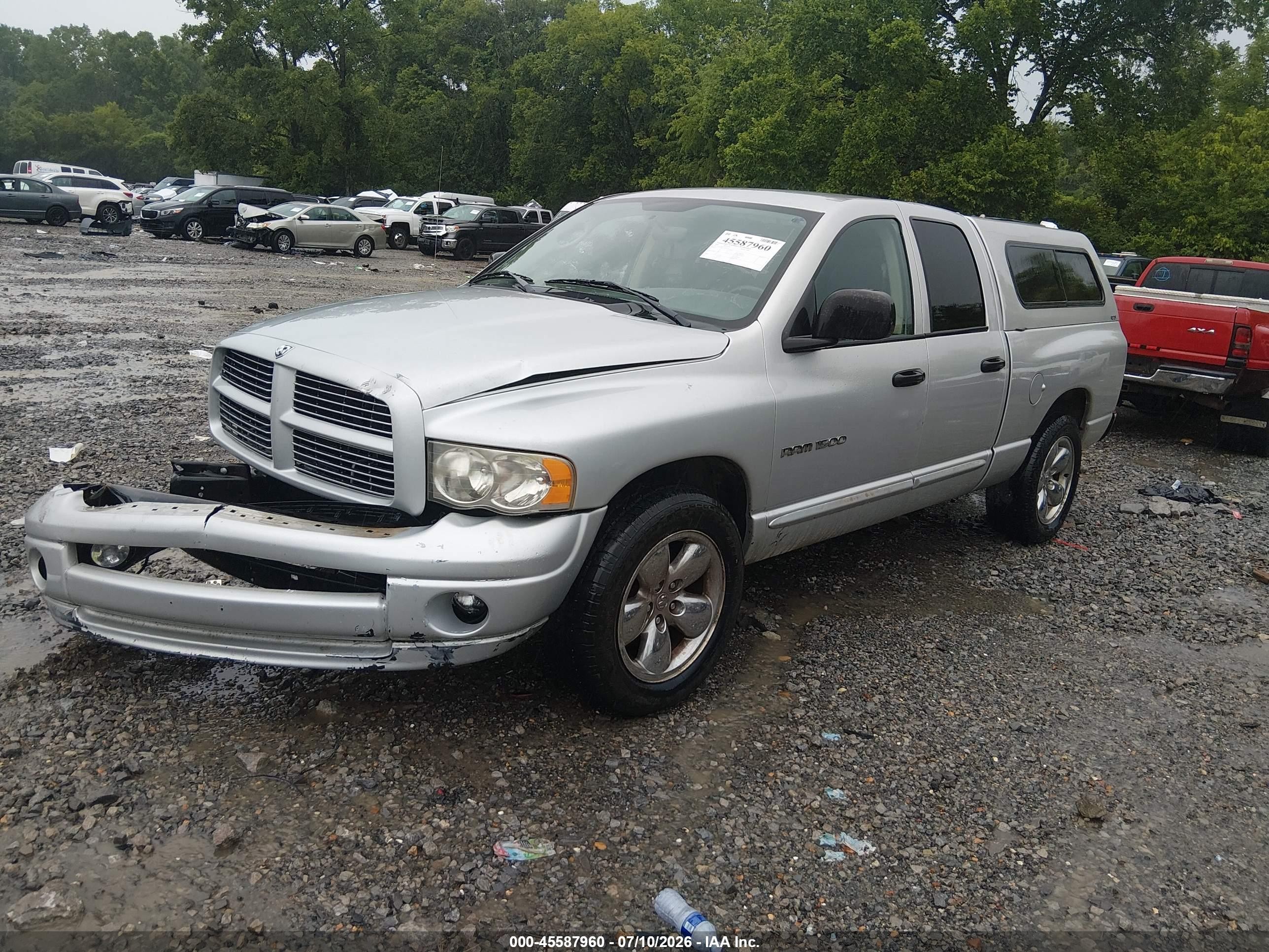 2005 Dodge Ram 1500 Slt/laramie Silver vin: 1D7HA18NX5S367317