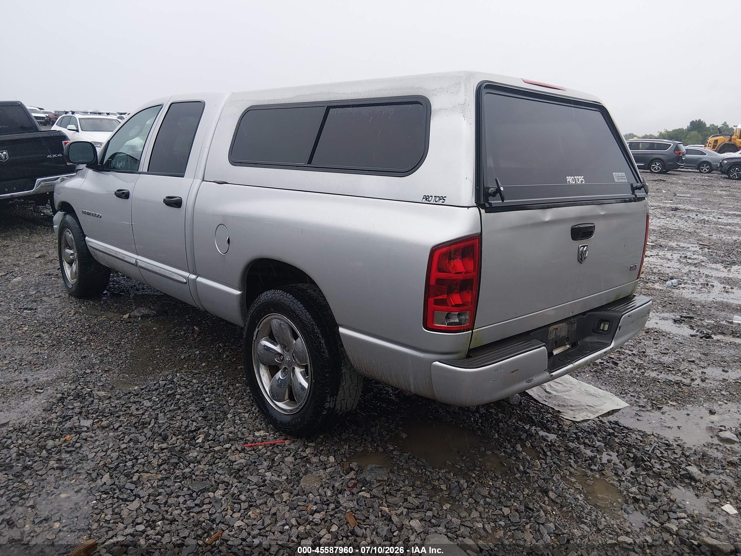 2005 Dodge Ram 1500 Slt/laramie Silver vin: 1D7HA18NX5S367317