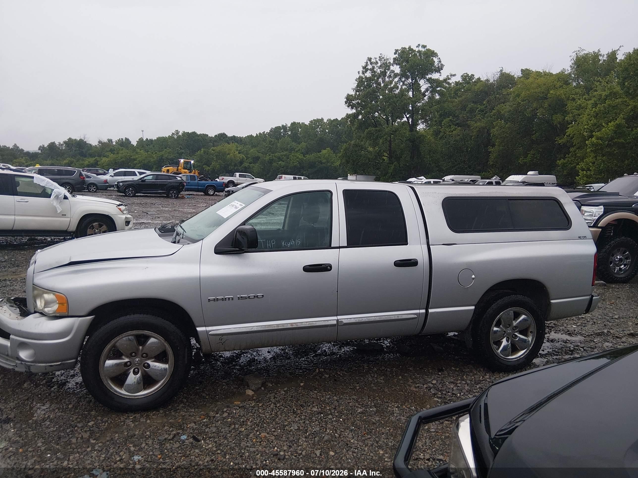 2005 Dodge Ram 1500 Slt/laramie Silver vin: 1D7HA18NX5S367317