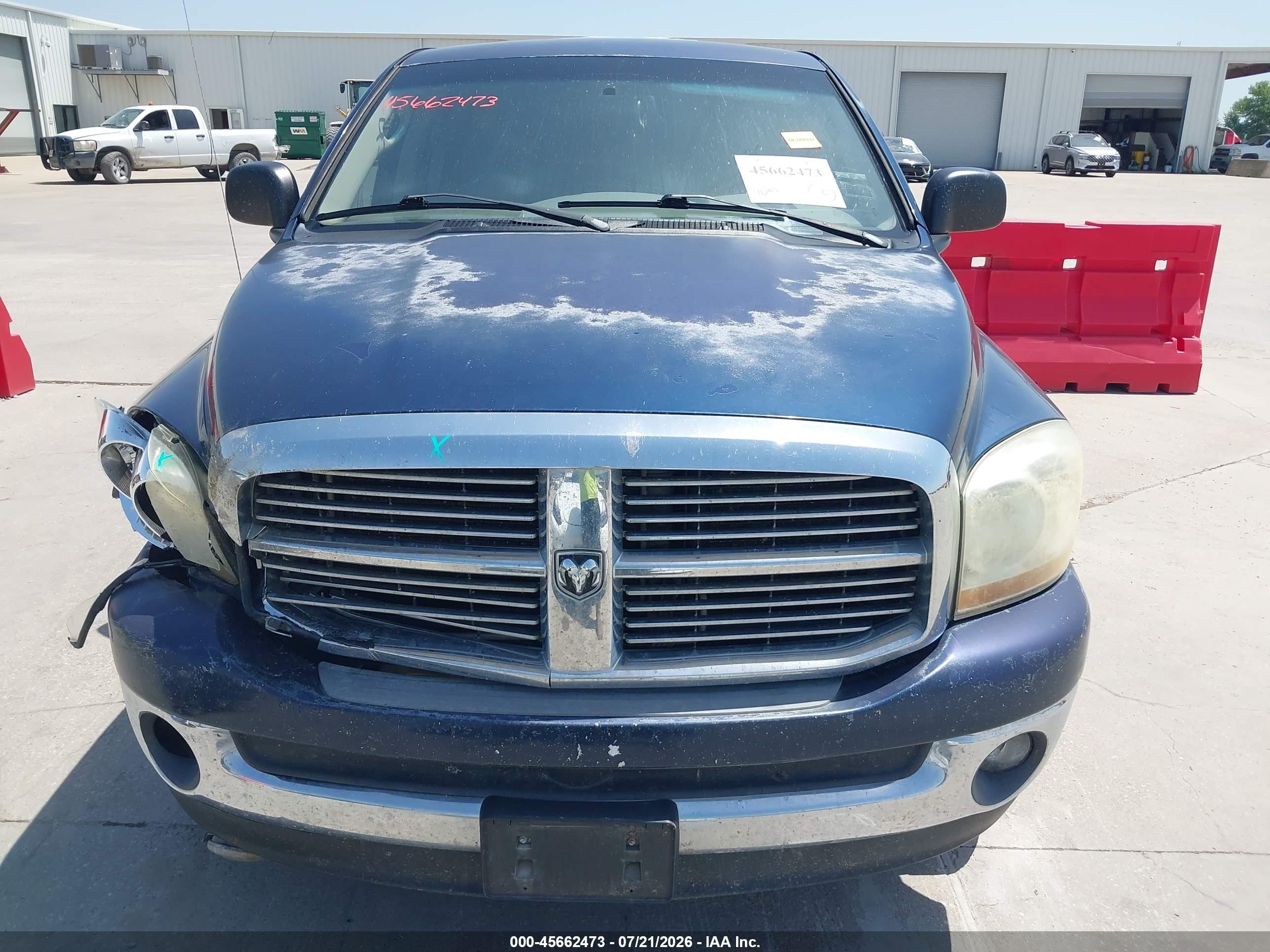 2006 Dodge Ram 1500 Slt Blue vin: 1D7HA18NX6J110620