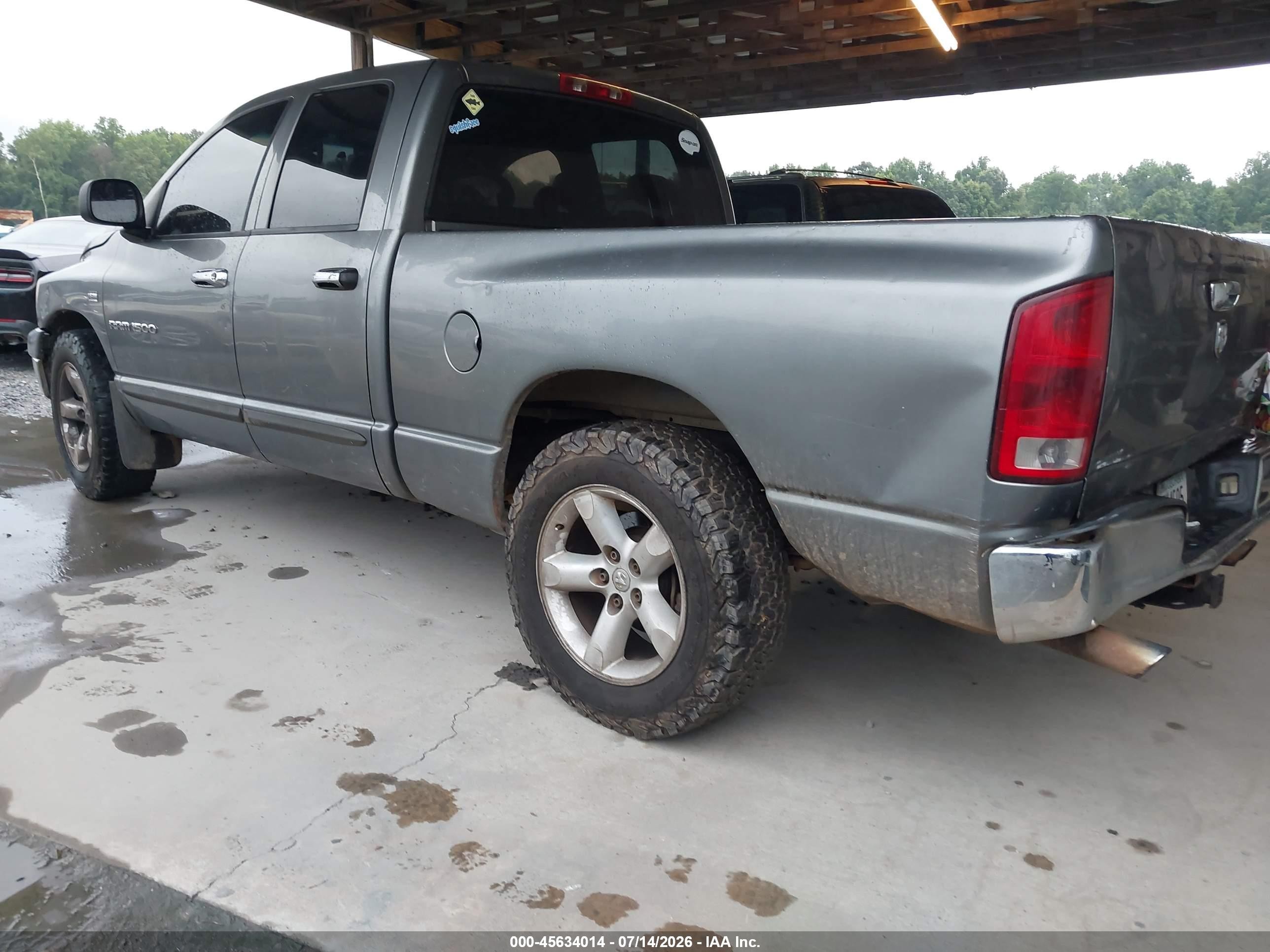 2006 Dodge Ram 1500 Slt Серый vin: 1D7HA18NX6J164791