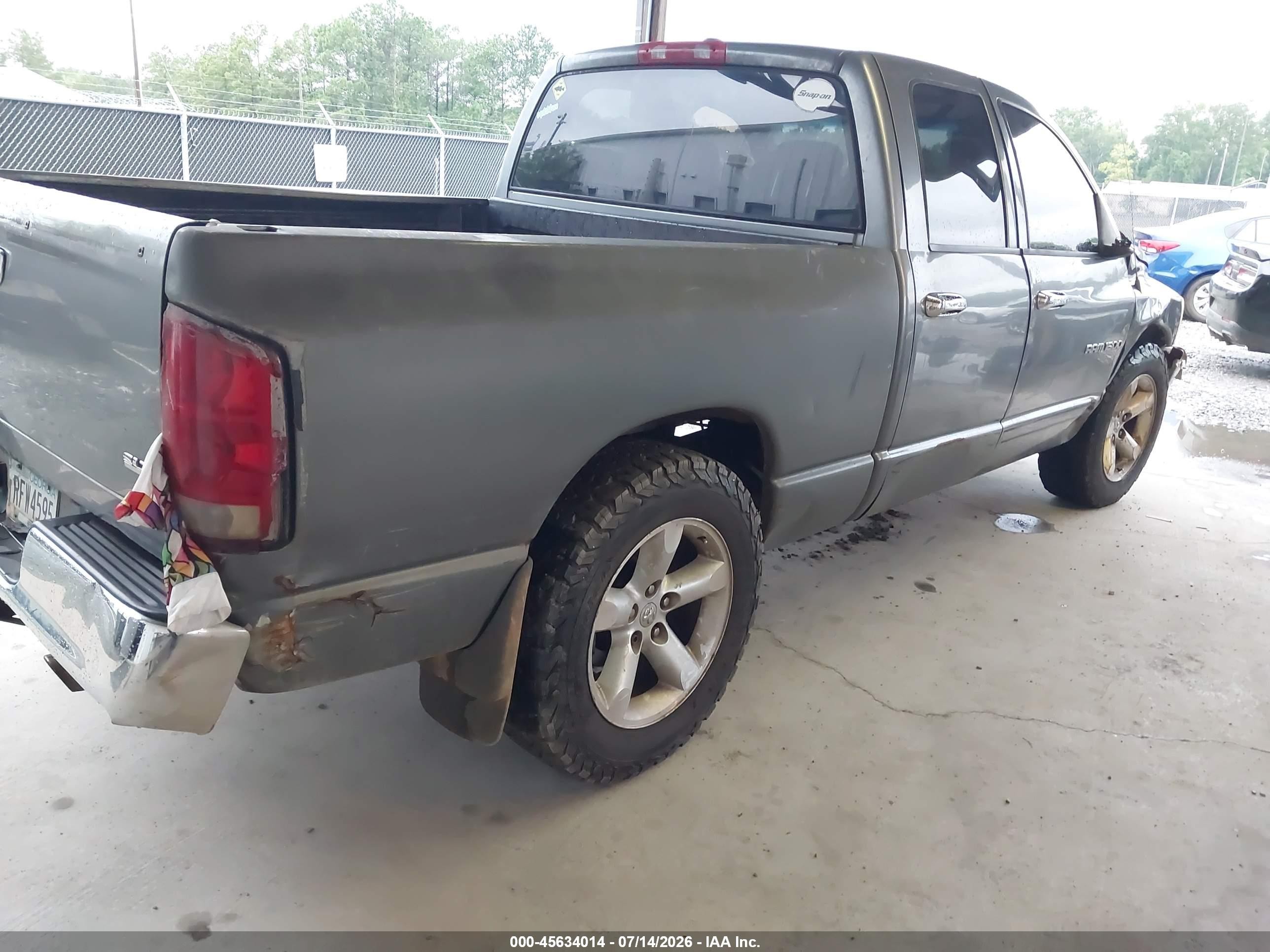 2006 Dodge Ram 1500 Slt Серый vin: 1D7HA18NX6J164791