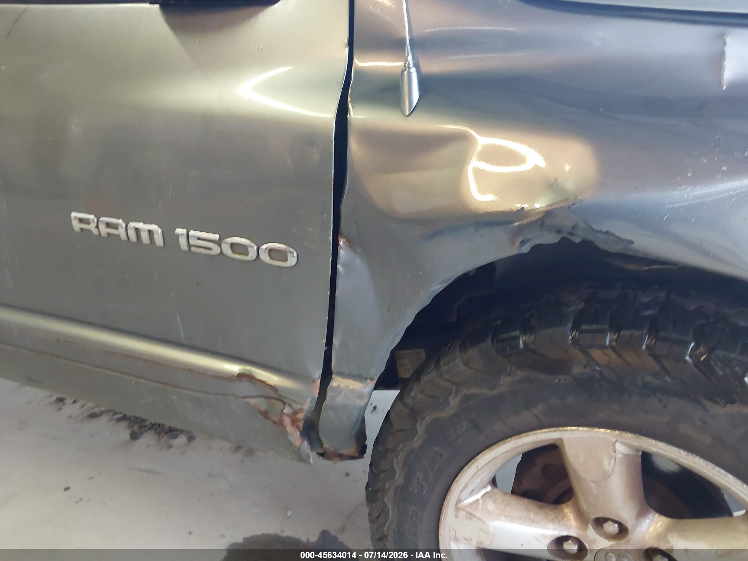 2006 Dodge Ram 1500 Slt Серый vin: 1D7HA18NX6J164791