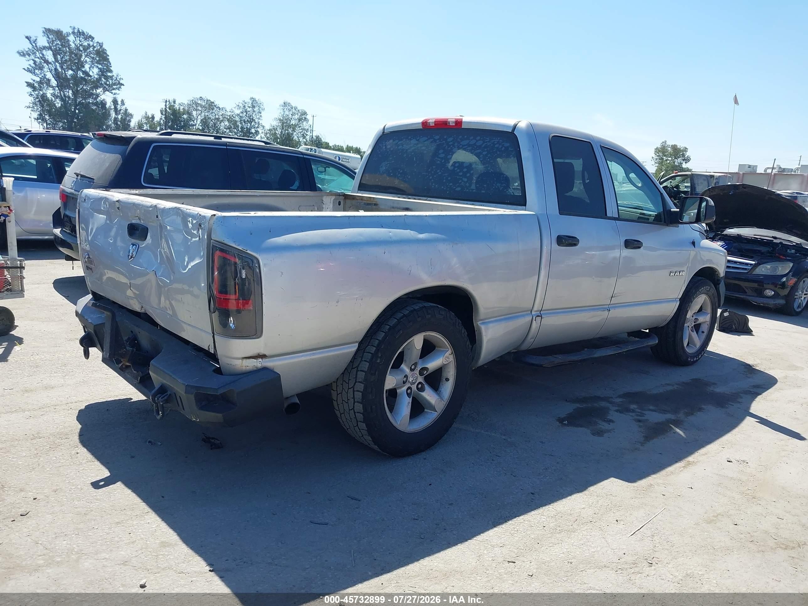 2008 Dodge Ram 1500 Slt Silver vin: 1D7HA18NX8S538071