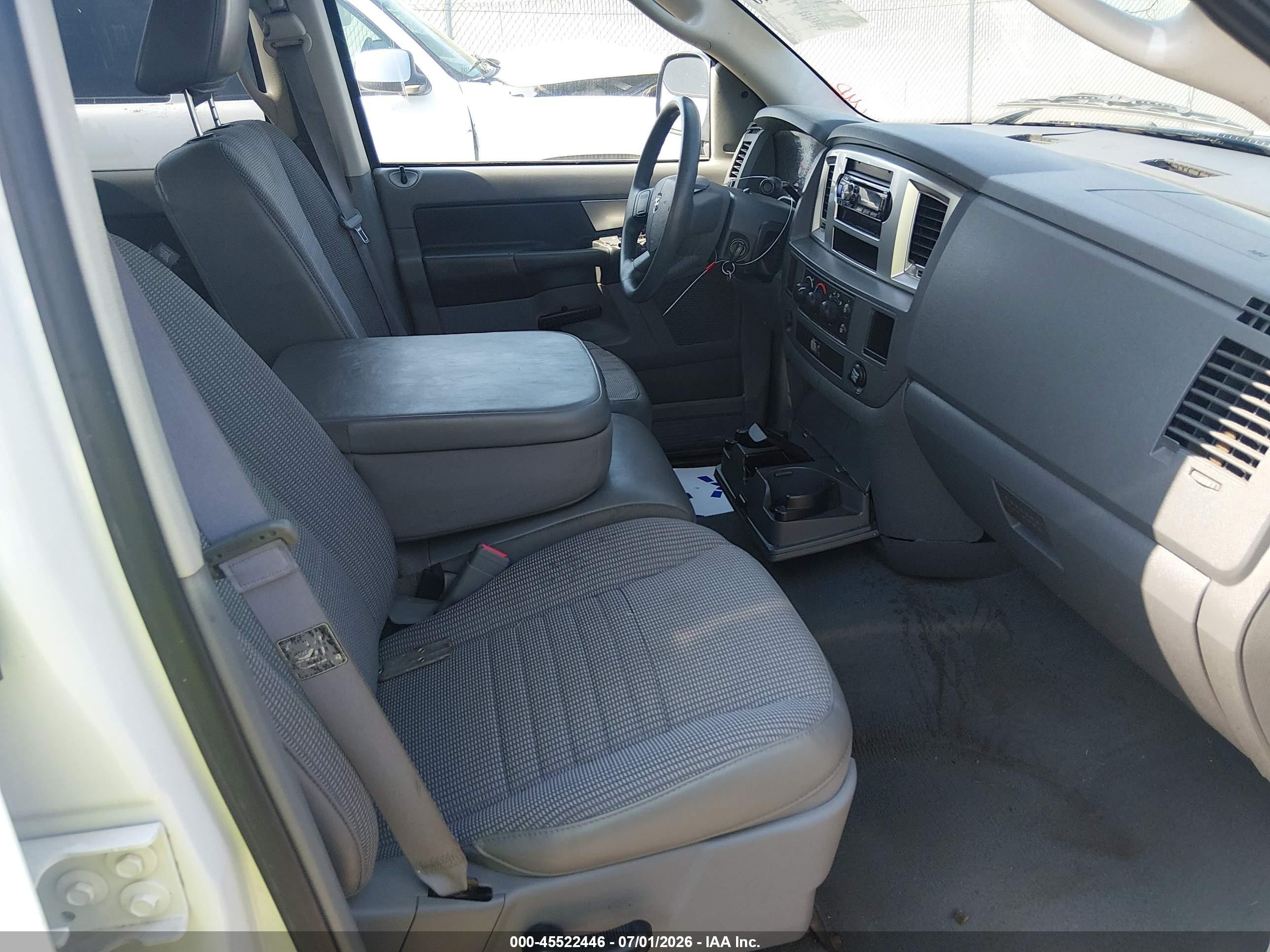 2008 Dodge Ram 1500 Slt White vin: 1D7HA18NX8S580417