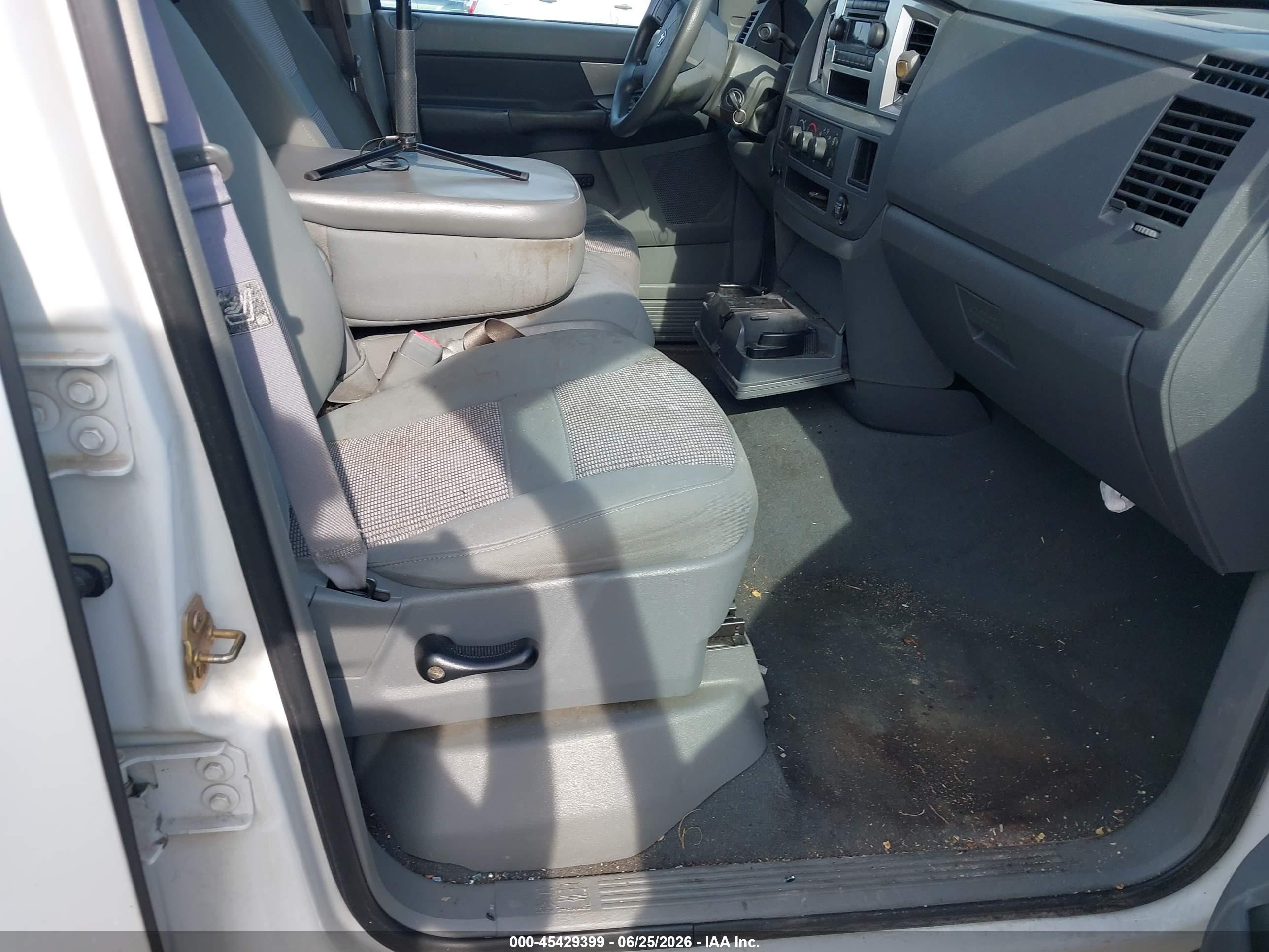 2007 Dodge Ram 1500 Slt White vin: 1D7HA18P07J597801
