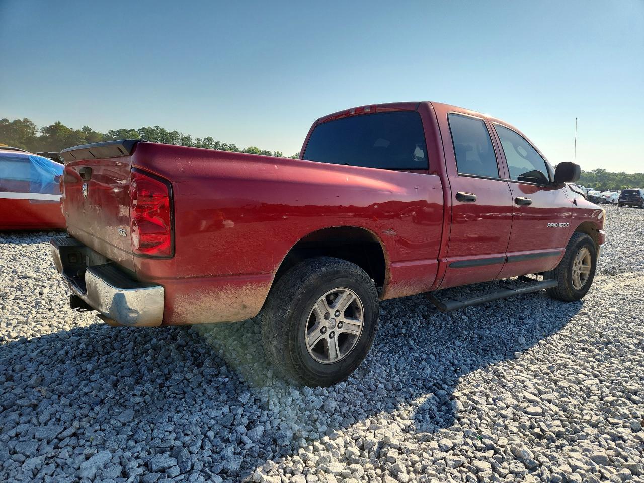 2007 Dodge Ram 1500 St Red vin: 1D7HA18P07J635124