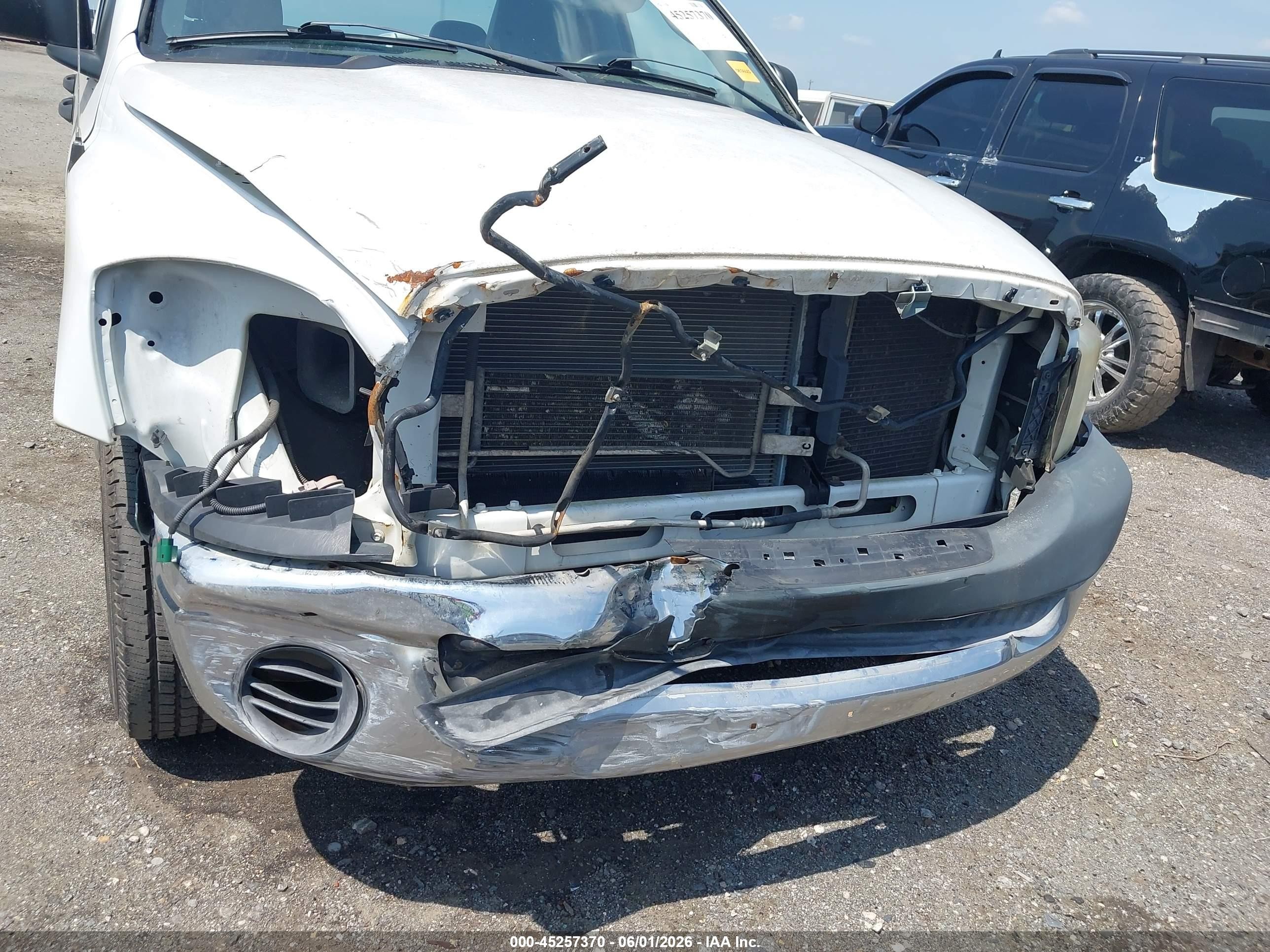 2007 Dodge Ram 1500 St White vin: 1D7HA18P07S203420
