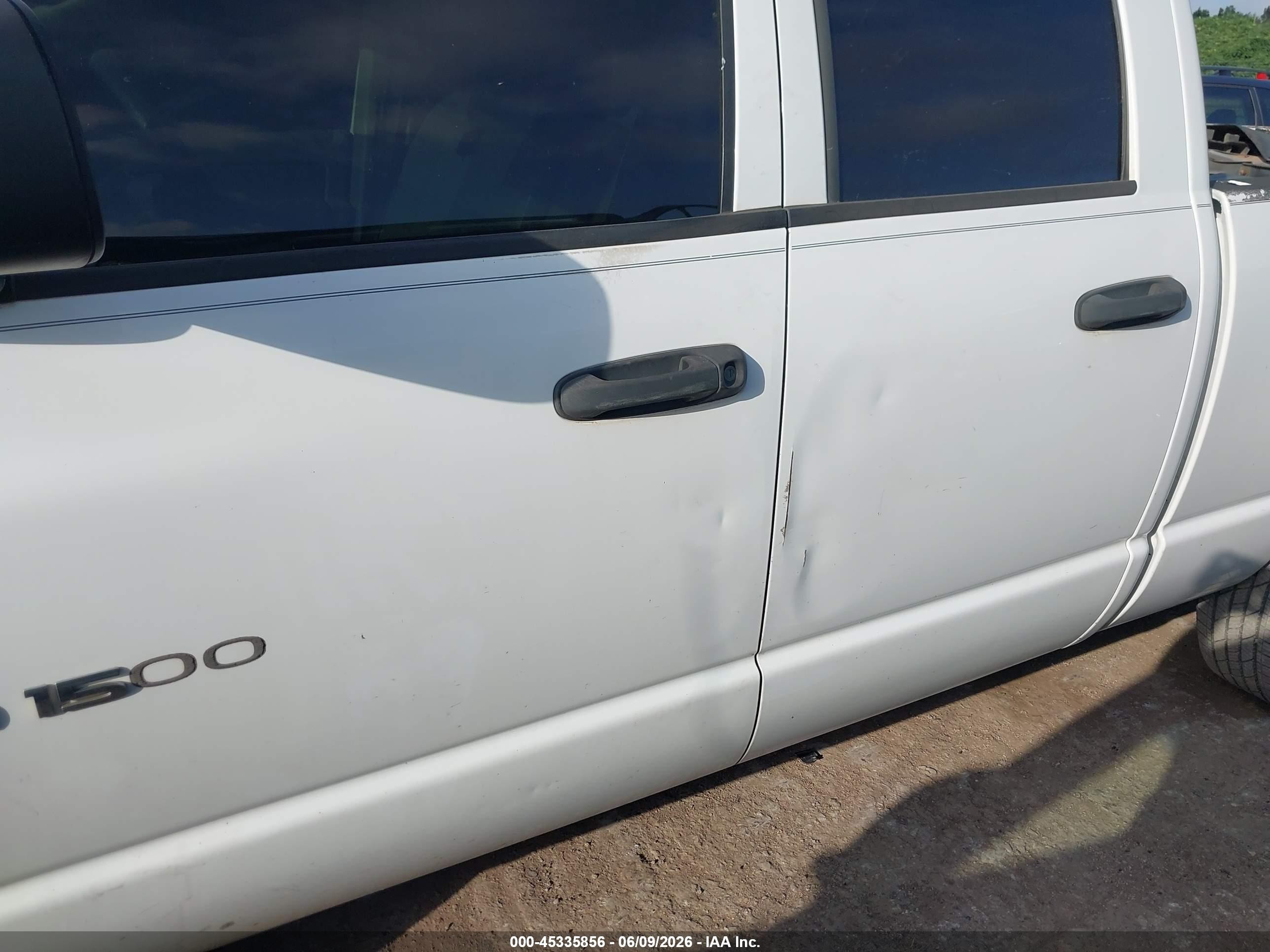 2007 Dodge Ram 1500 St White vin: 1D7HA18P27S251193