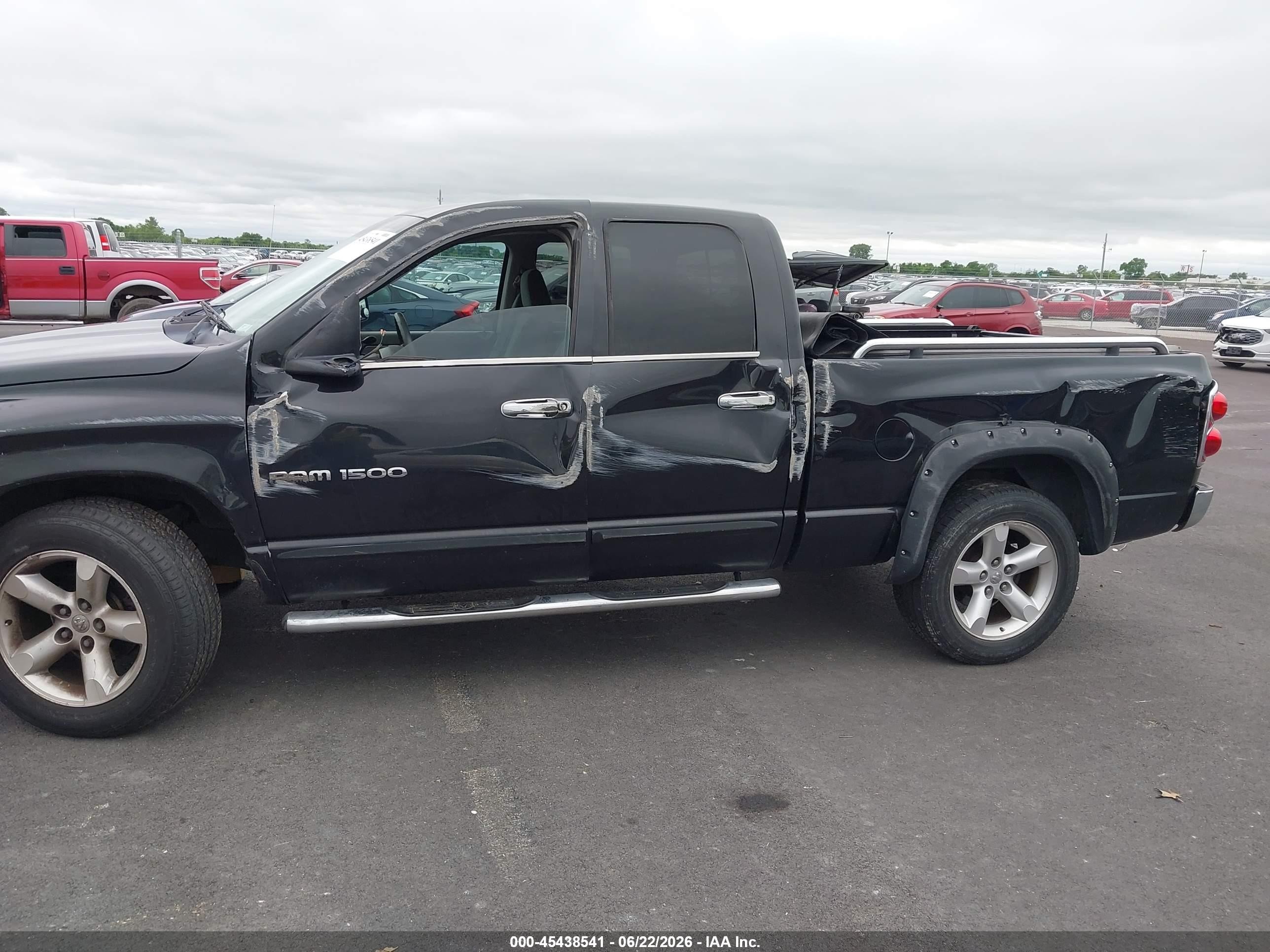 2007 Dodge Ram 1500 Slt Black vin: 1D7HA18P47S154576