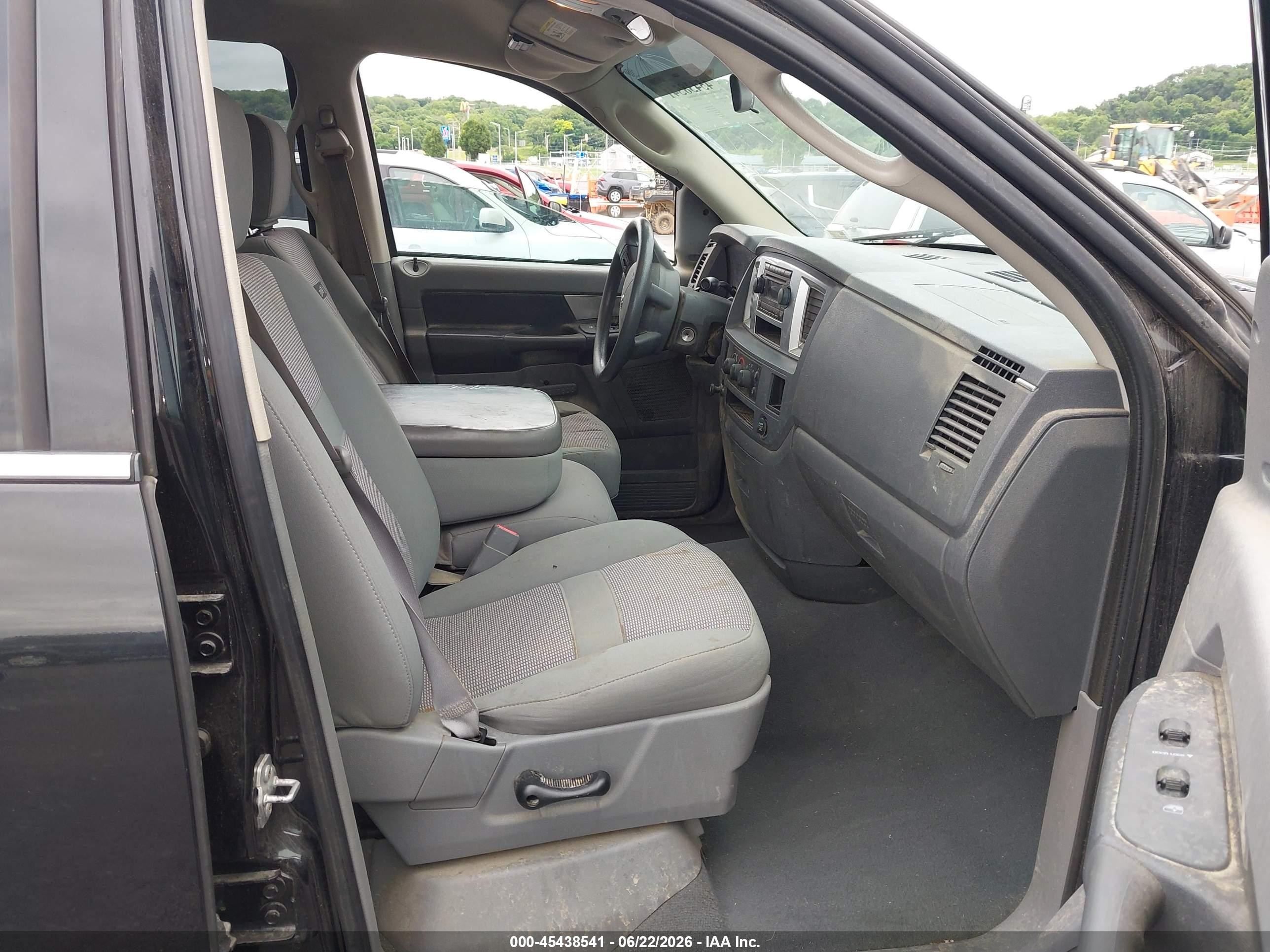 2007 Dodge Ram 1500 Slt Black vin: 1D7HA18P47S154576