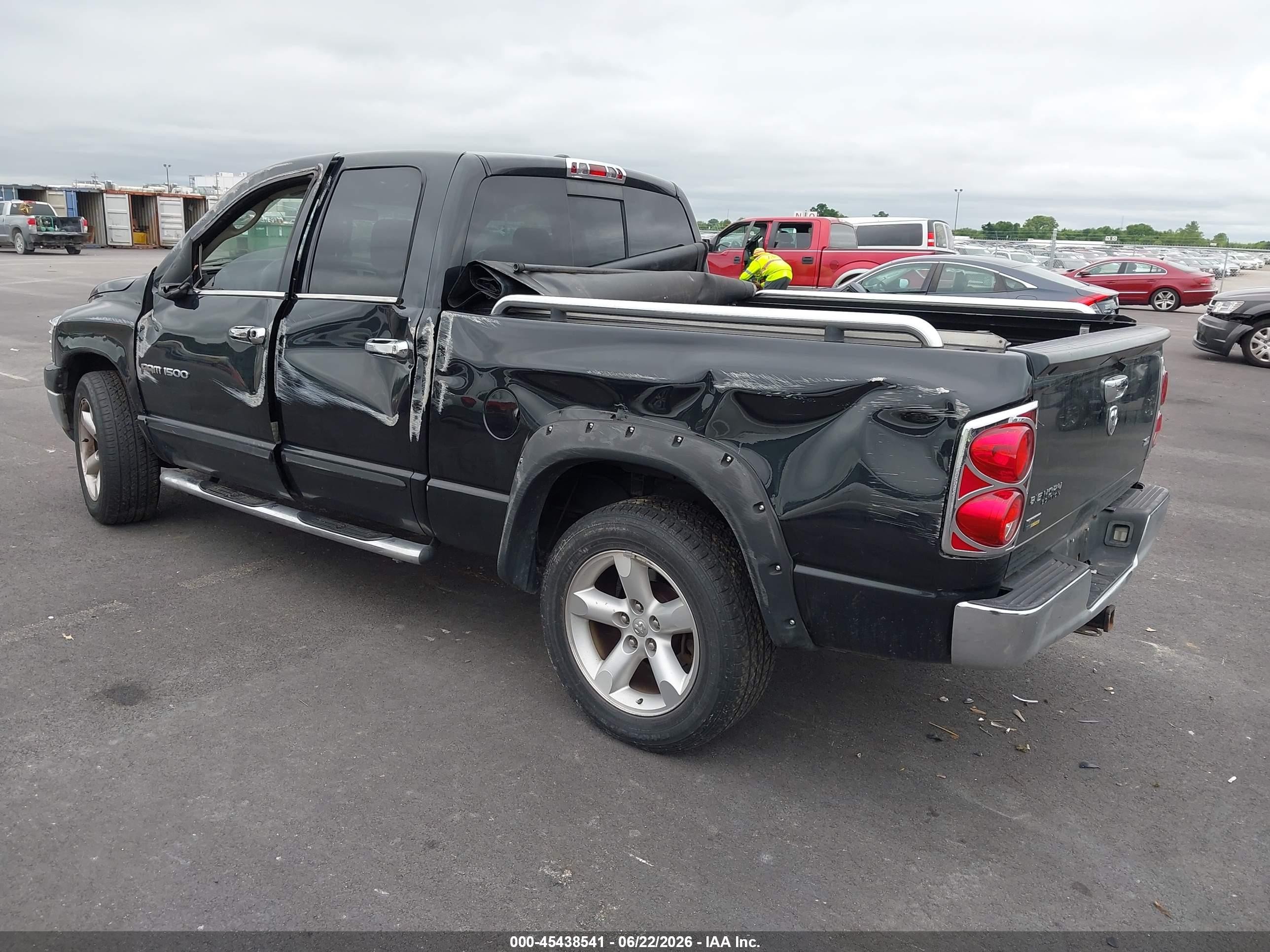 2007 Dodge Ram 1500 Slt Black vin: 1D7HA18P47S154576
