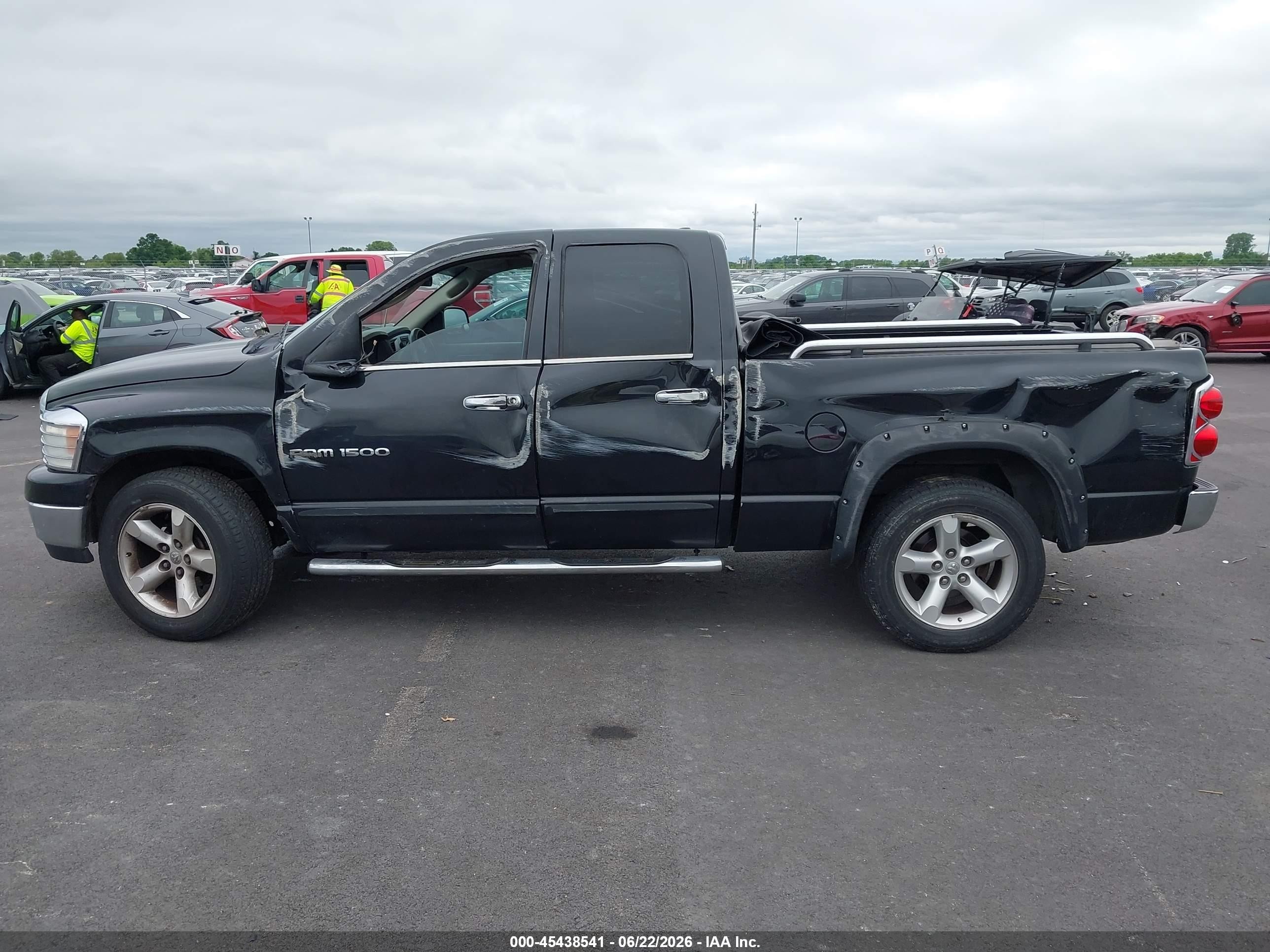 2007 Dodge Ram 1500 Slt Black vin: 1D7HA18P47S154576