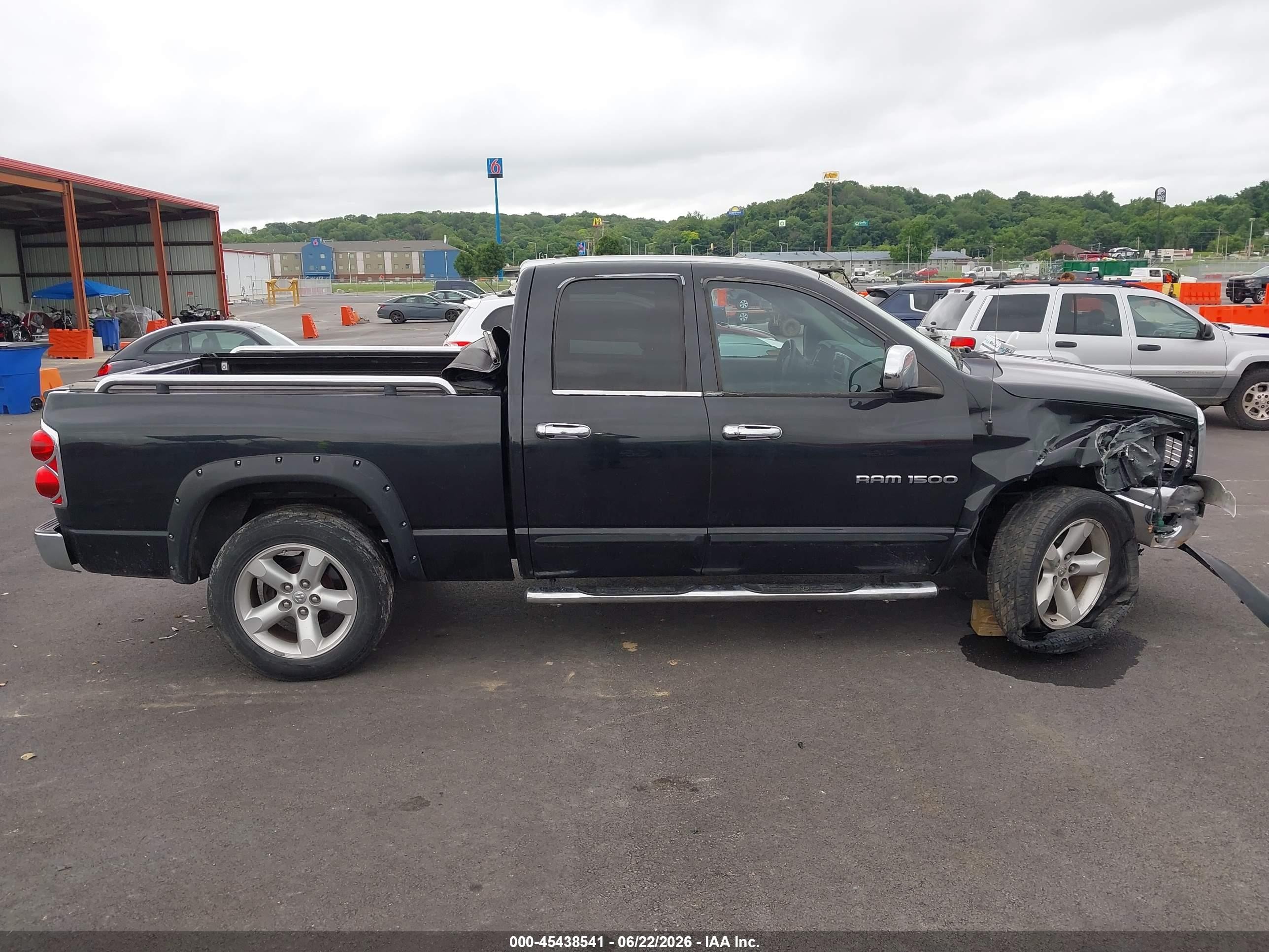 2007 Dodge Ram 1500 Slt Black vin: 1D7HA18P47S154576