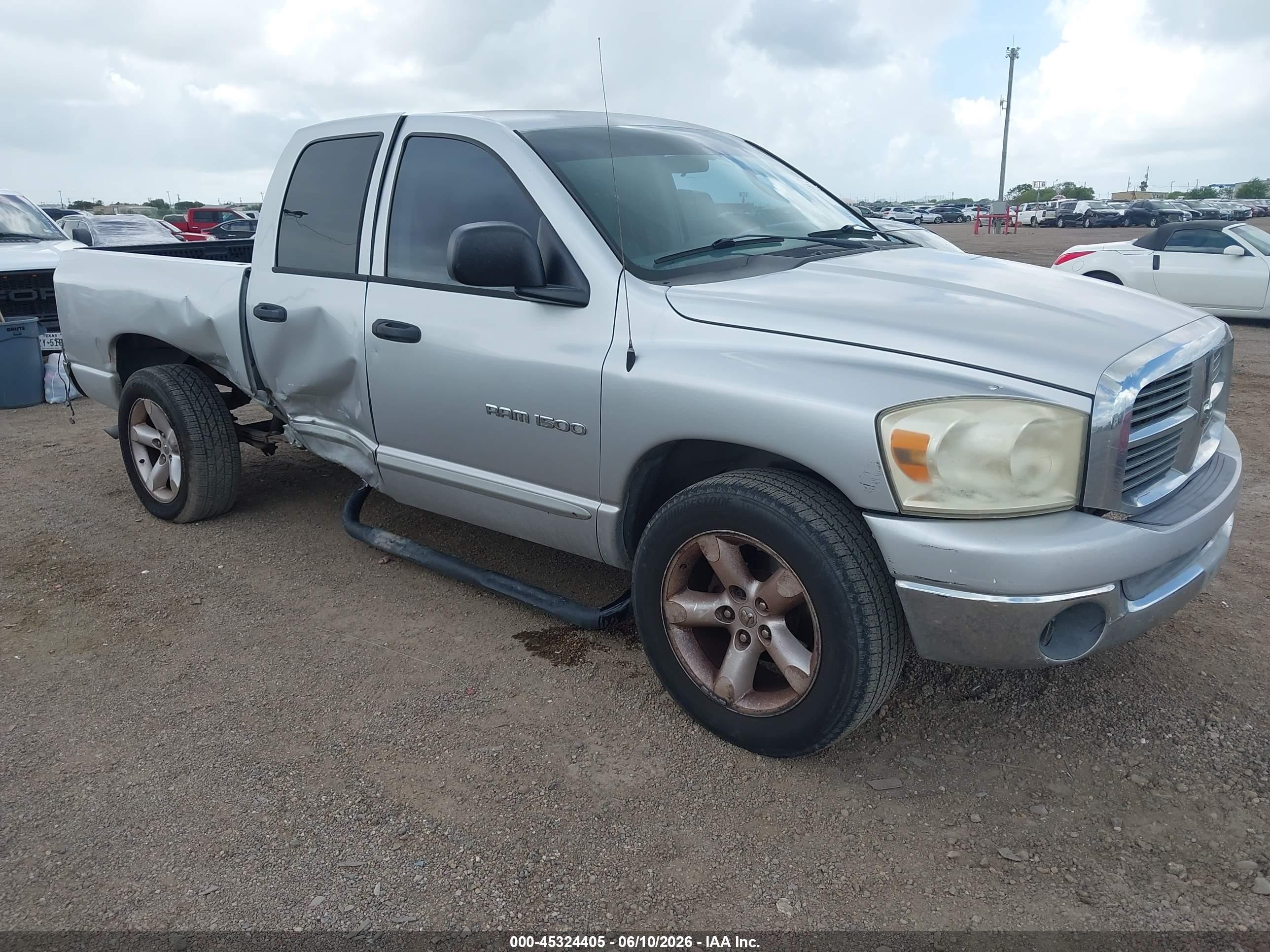 2007 Dodge Ram 1500 Slt Silver vin: 1D7HA18P57J502746