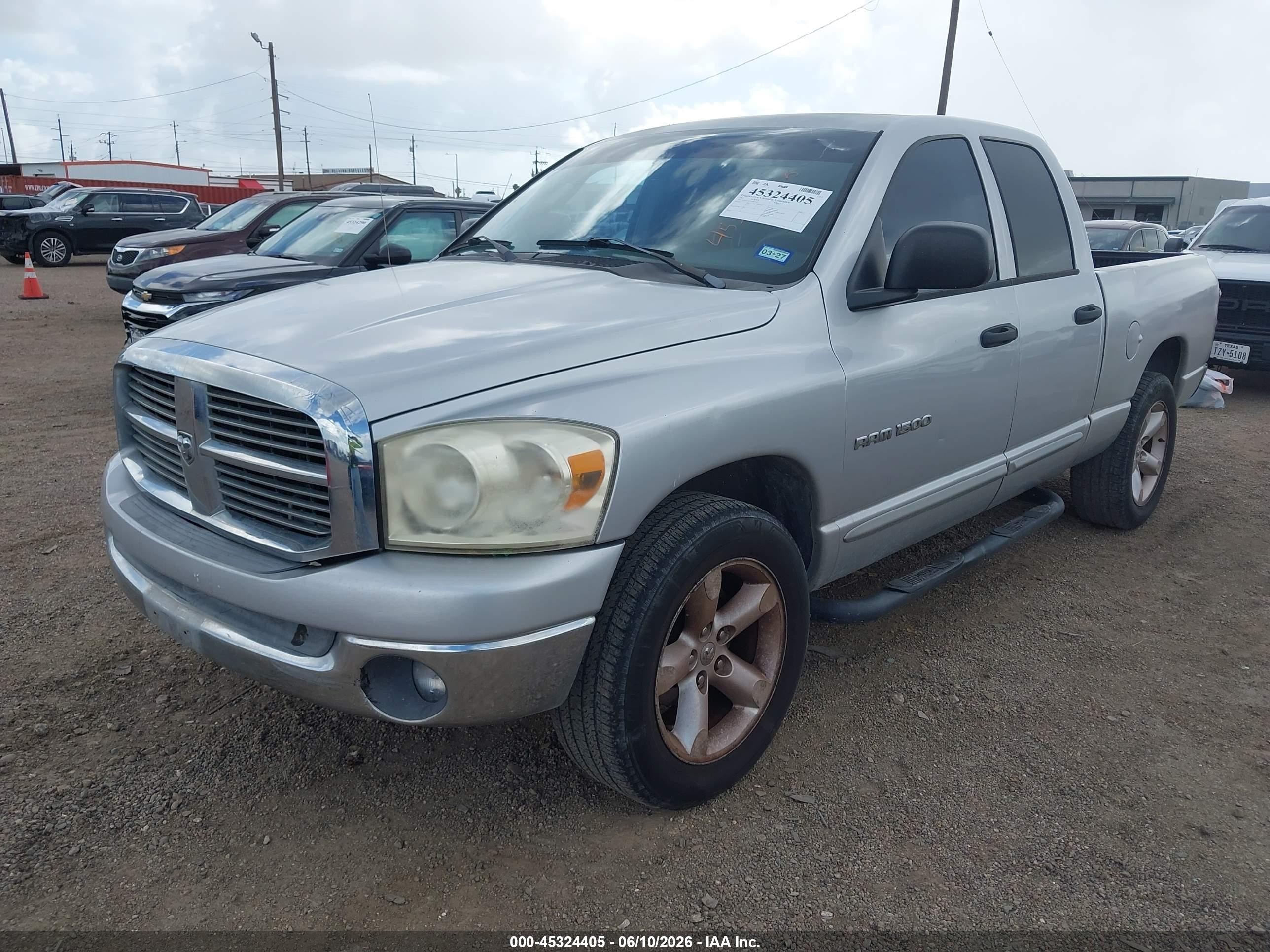 2007 Dodge Ram 1500 Slt Silver vin: 1D7HA18P57J502746
