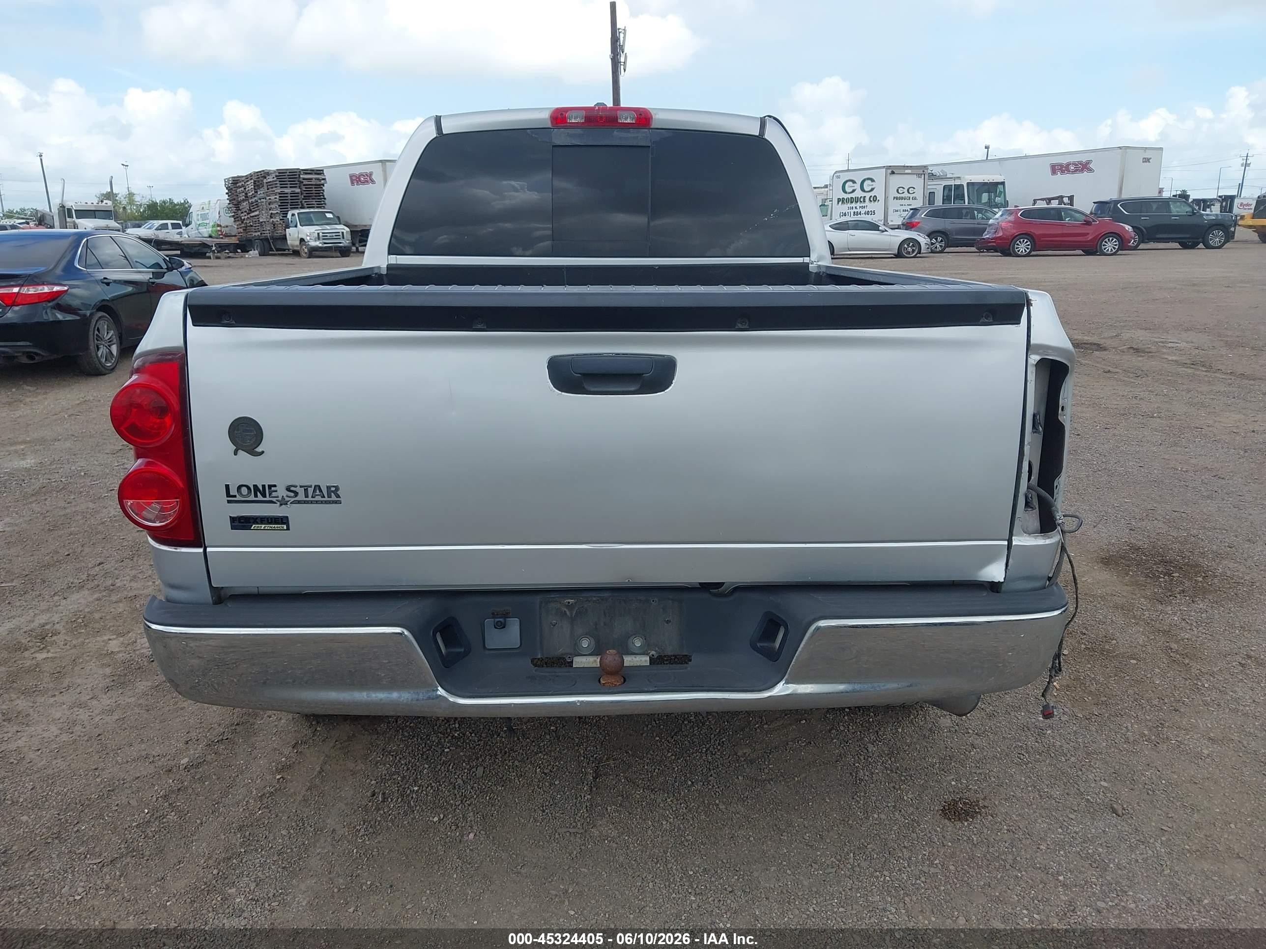 2007 Dodge Ram 1500 Slt Silver vin: 1D7HA18P57J502746