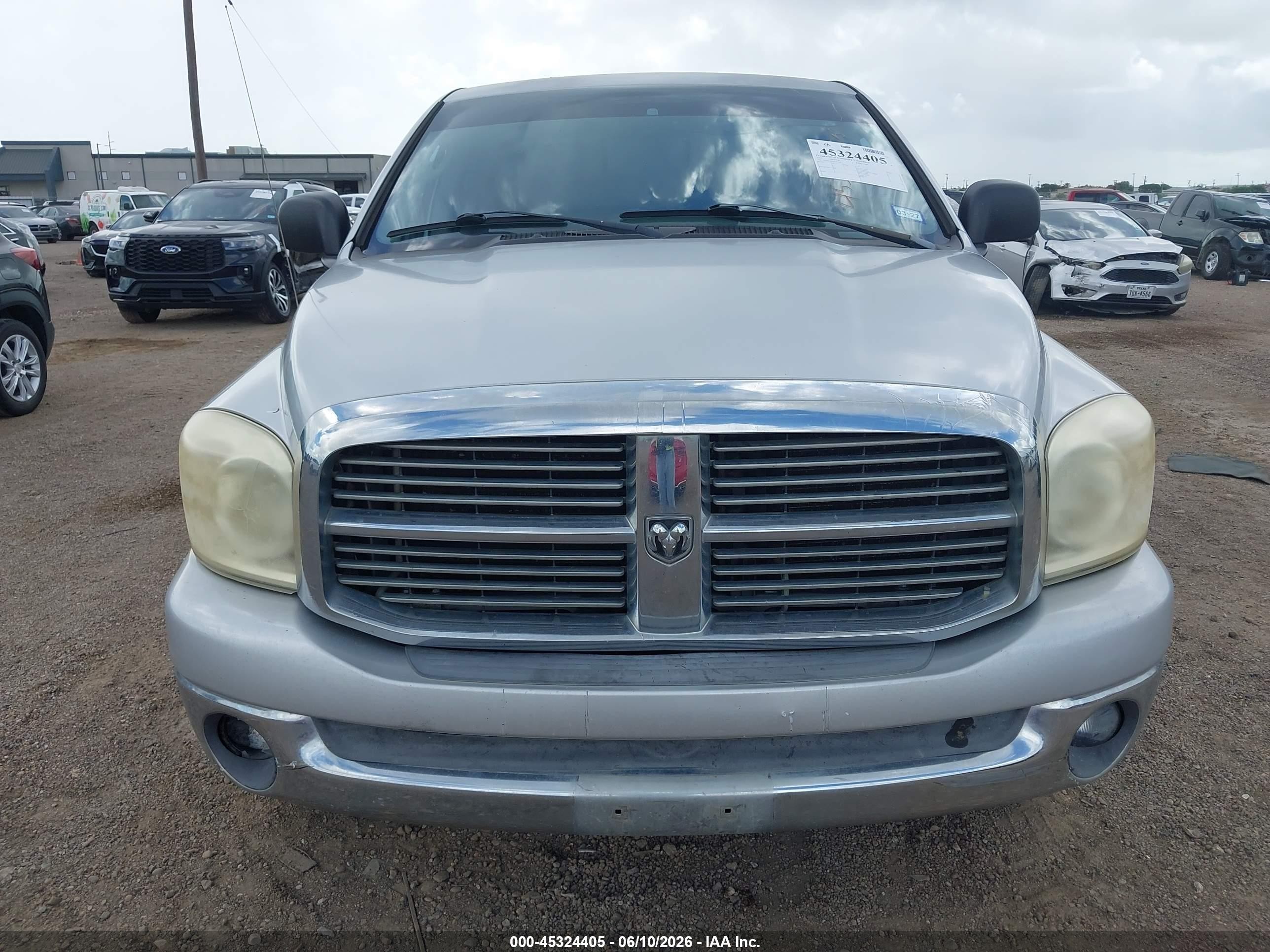 2007 Dodge Ram 1500 Slt Silver vin: 1D7HA18P57J502746