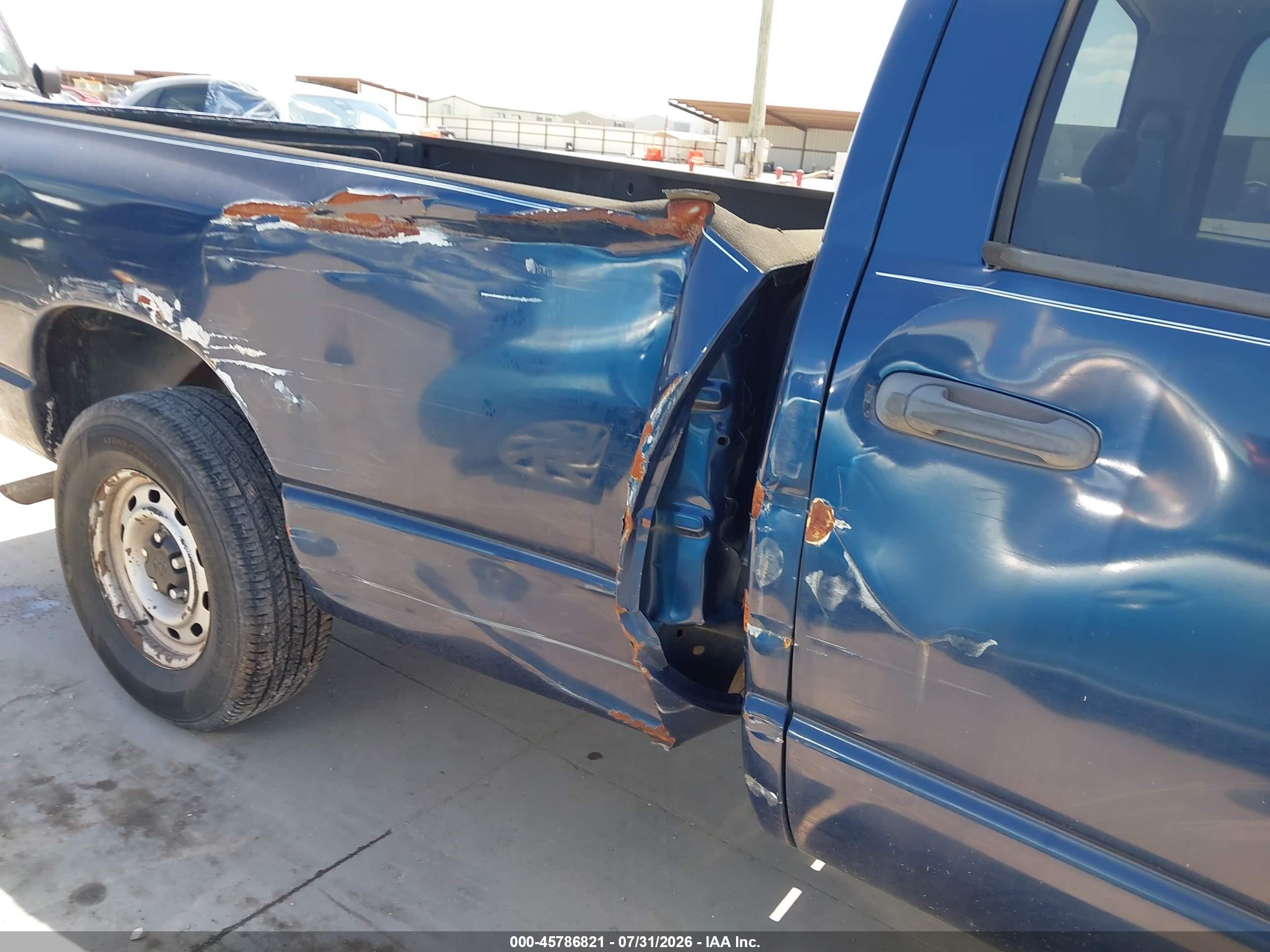 2007 Dodge Ram 1500 St Blue vin: 1D7HA18P57J583487
