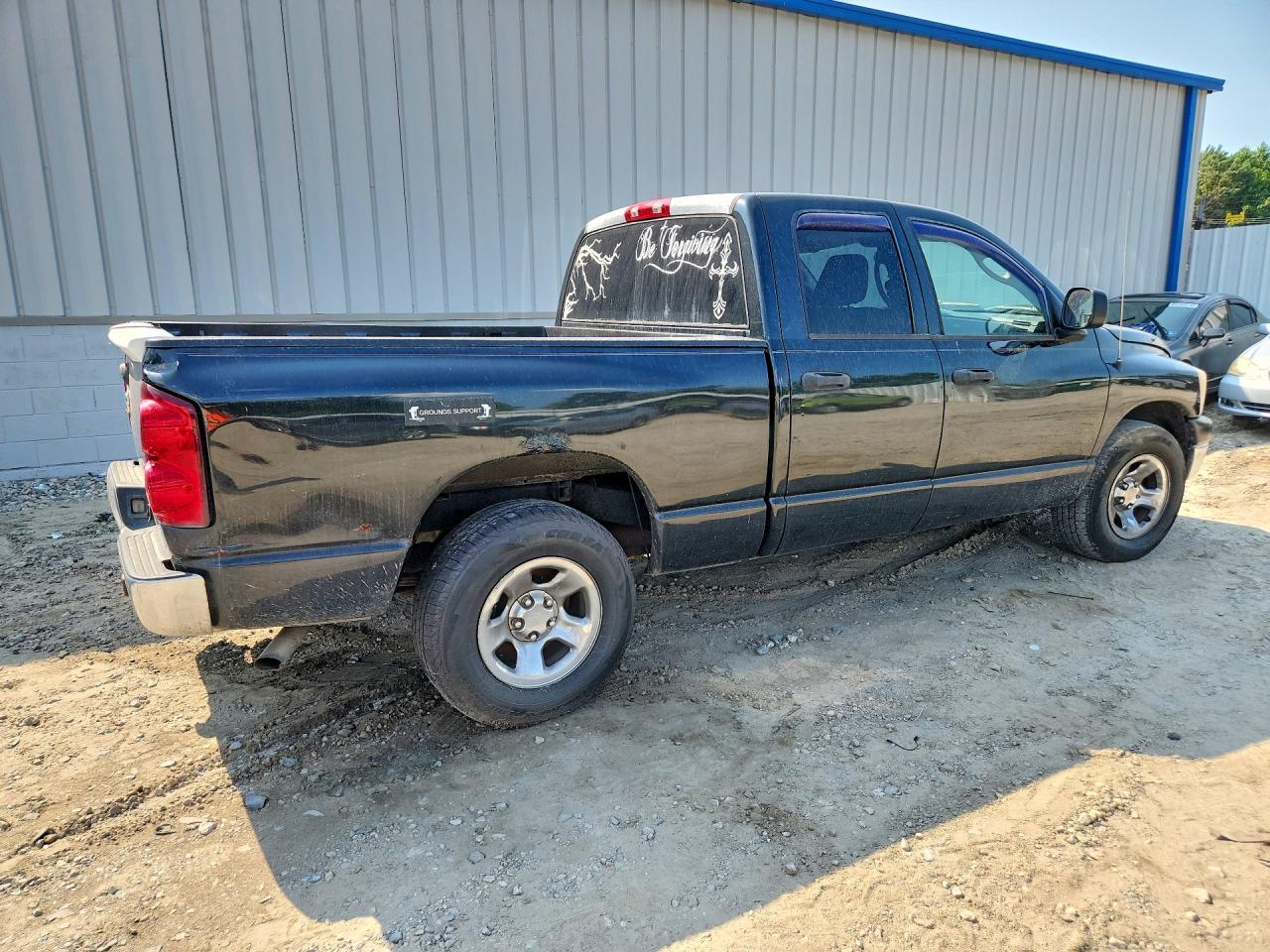 2007 Dodge Ram 1500 St Black vin: 1D7HA18P57S205549