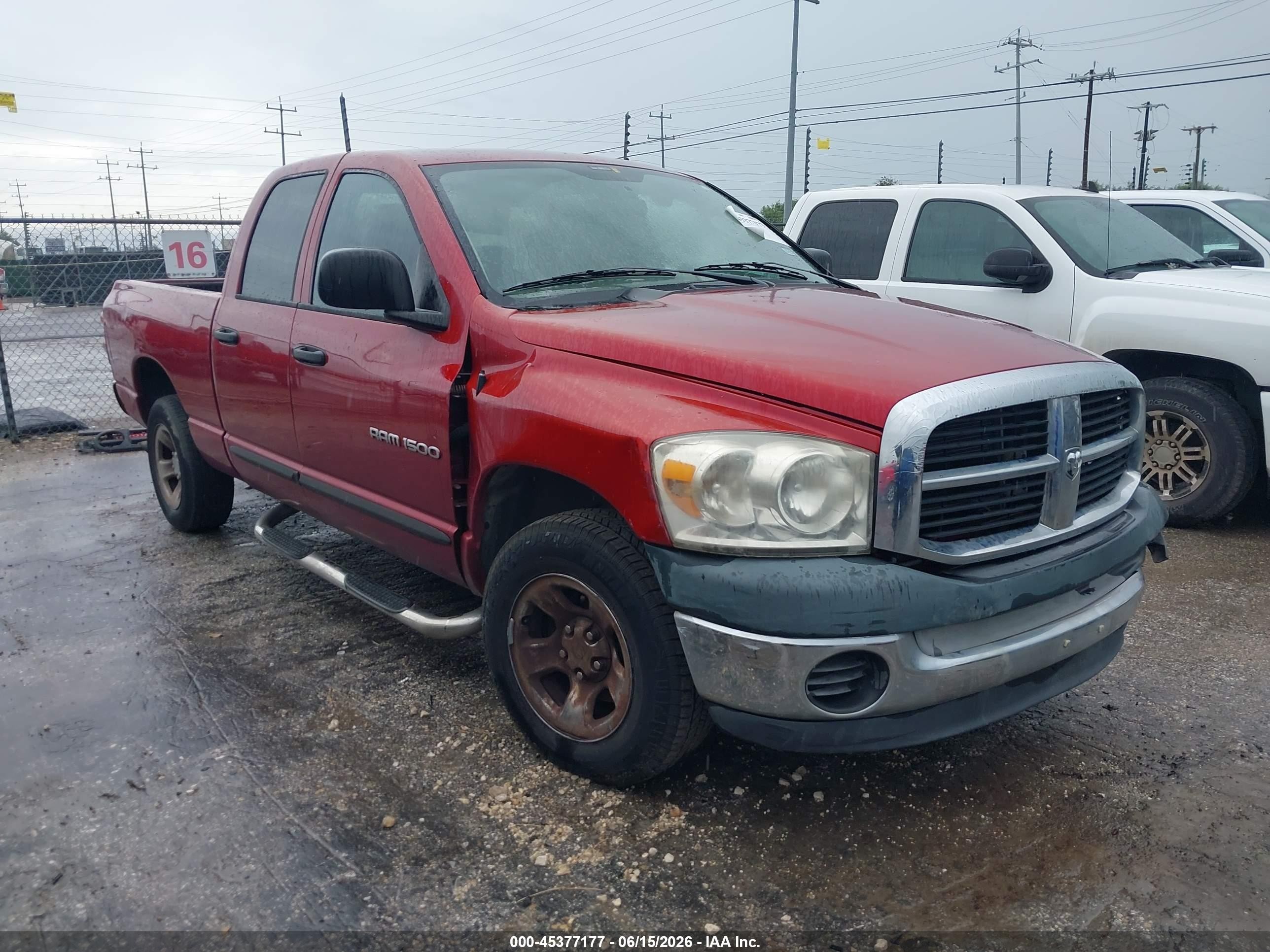 2007 Dodge Ram 1500 St Red vin: 1D7HA18P57S232833