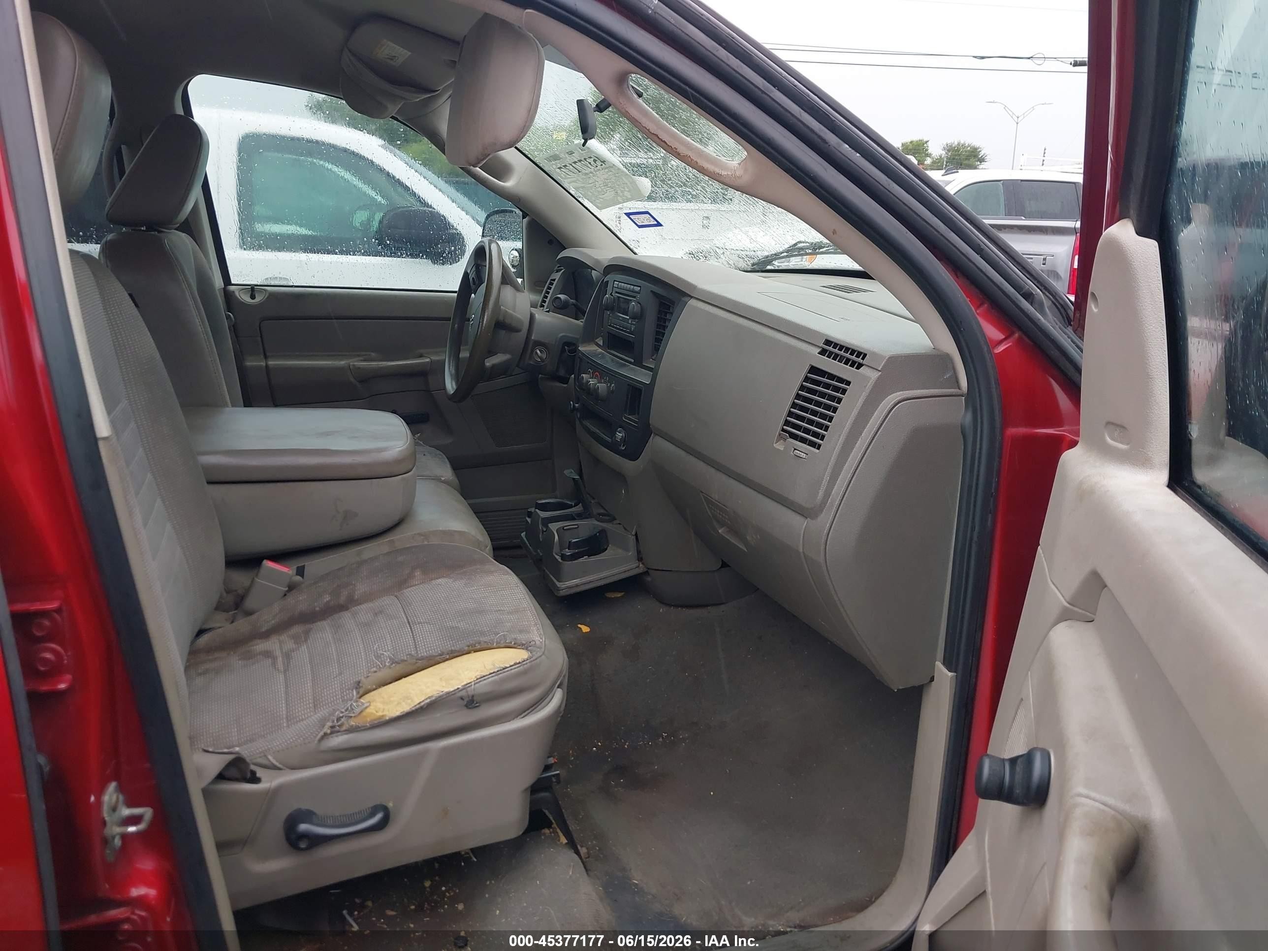 2007 Dodge Ram 1500 St Red vin: 1D7HA18P57S232833