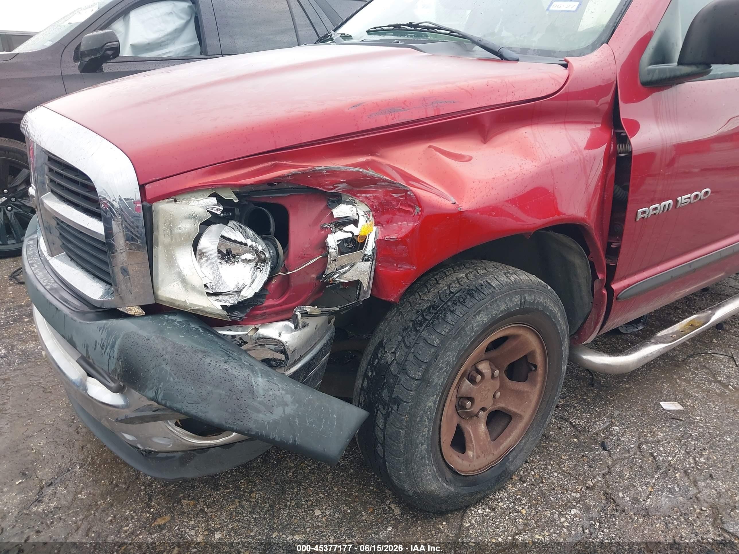 2007 Dodge Ram 1500 St Red vin: 1D7HA18P57S232833