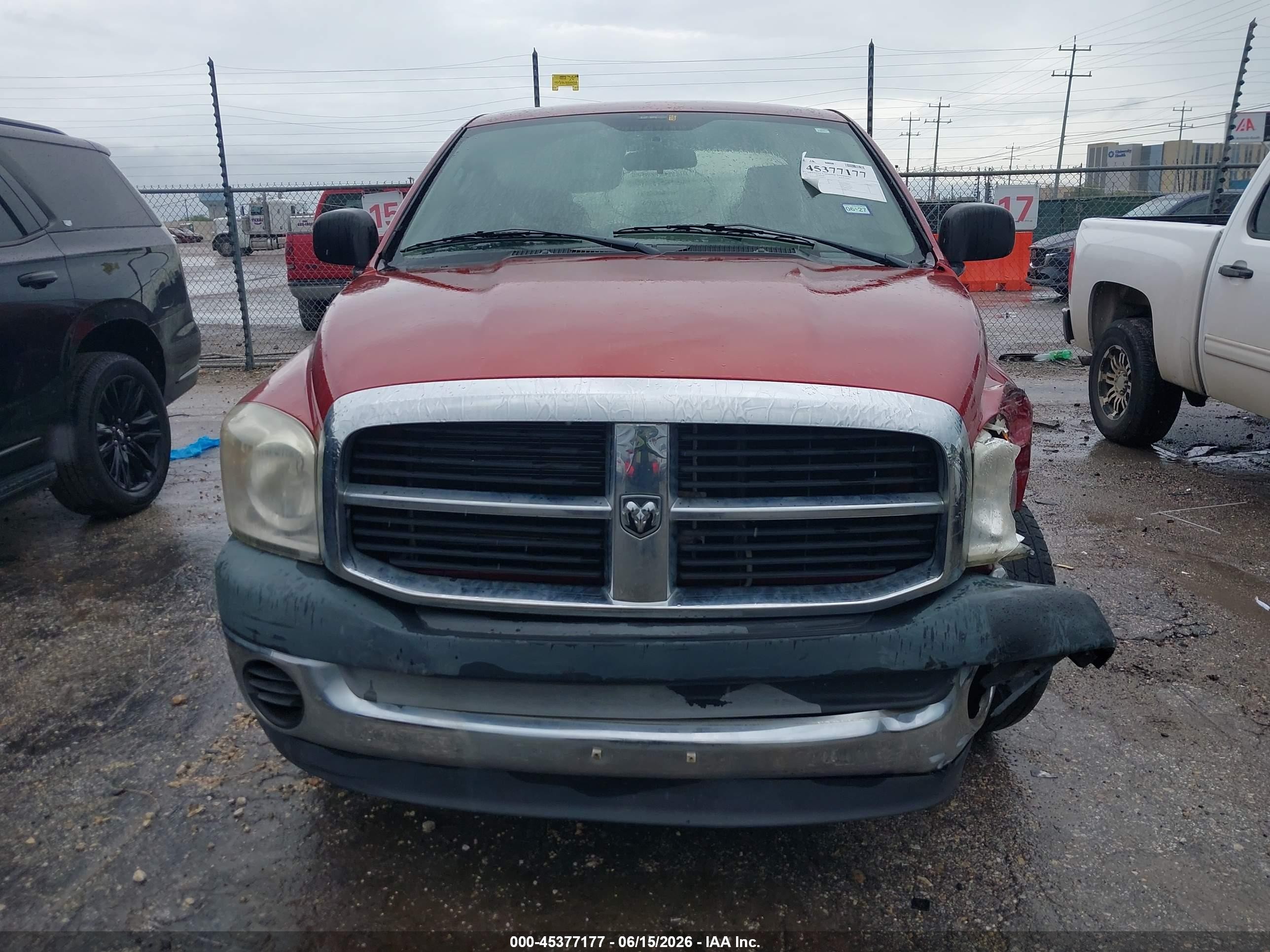 2007 Dodge Ram 1500 St Red vin: 1D7HA18P57S232833