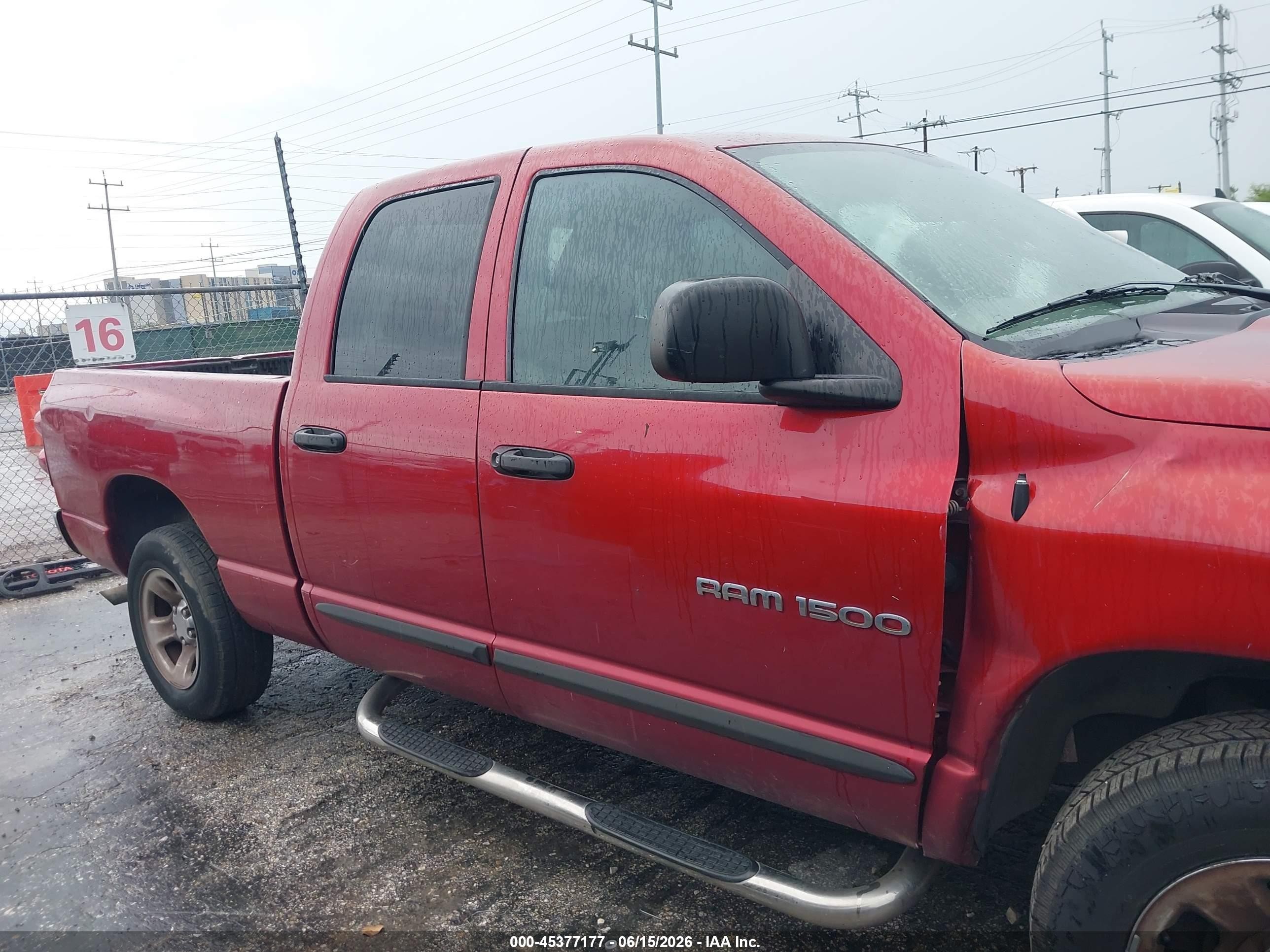 2007 Dodge Ram 1500 St Red vin: 1D7HA18P57S232833