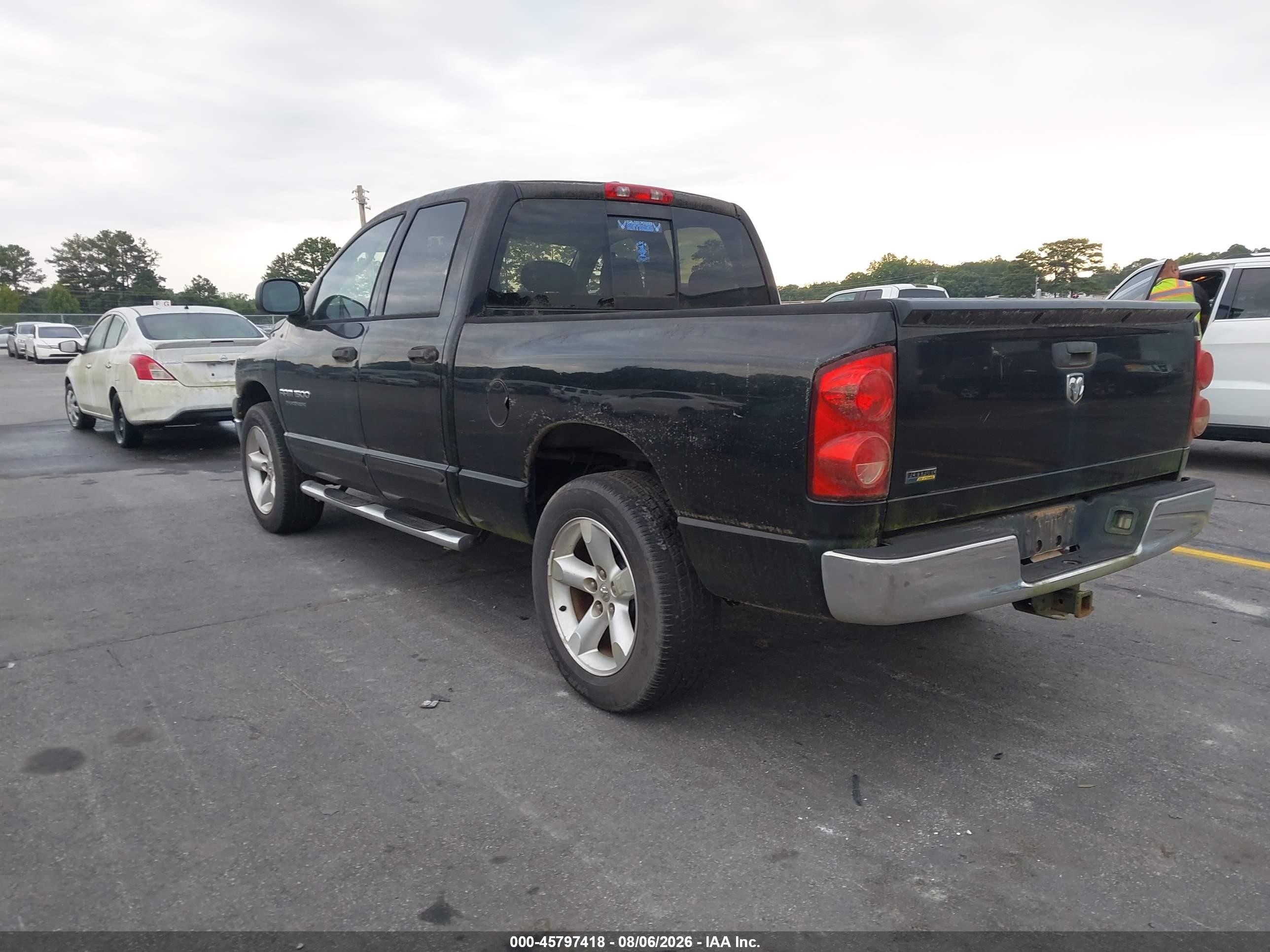 2007 Dodge Ram 1500 Slt Black vin: 1D7HA18P67S182105