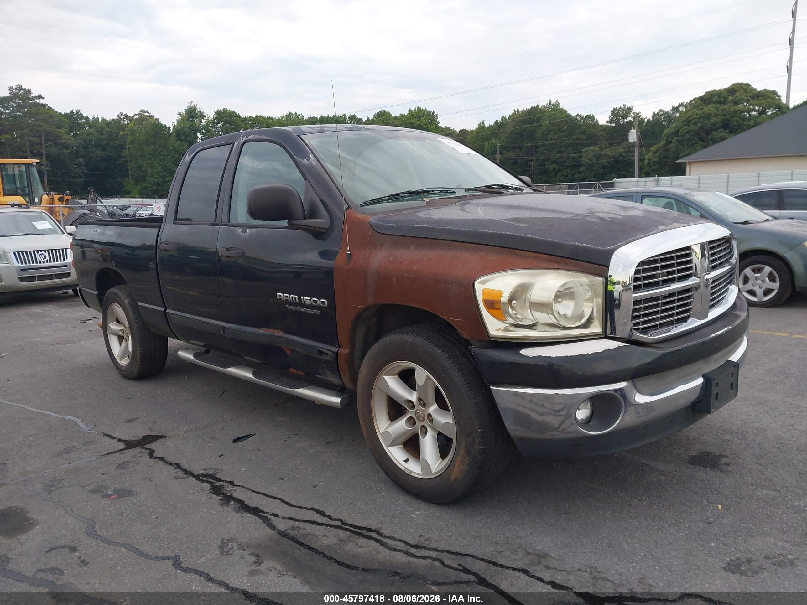 2007 Dodge Ram 1500 Slt Black vin: 1D7HA18P67S182105