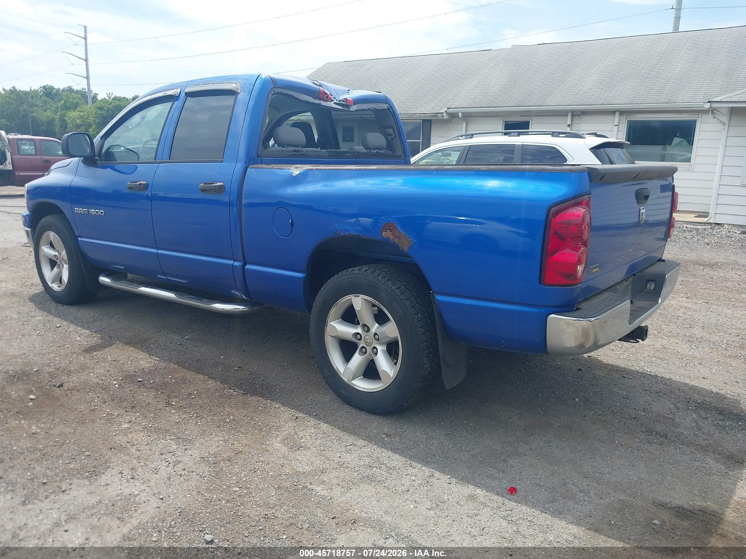 2007 Dodge Ram 1500 Slt Blue vin: 1D7HA18P67S224658