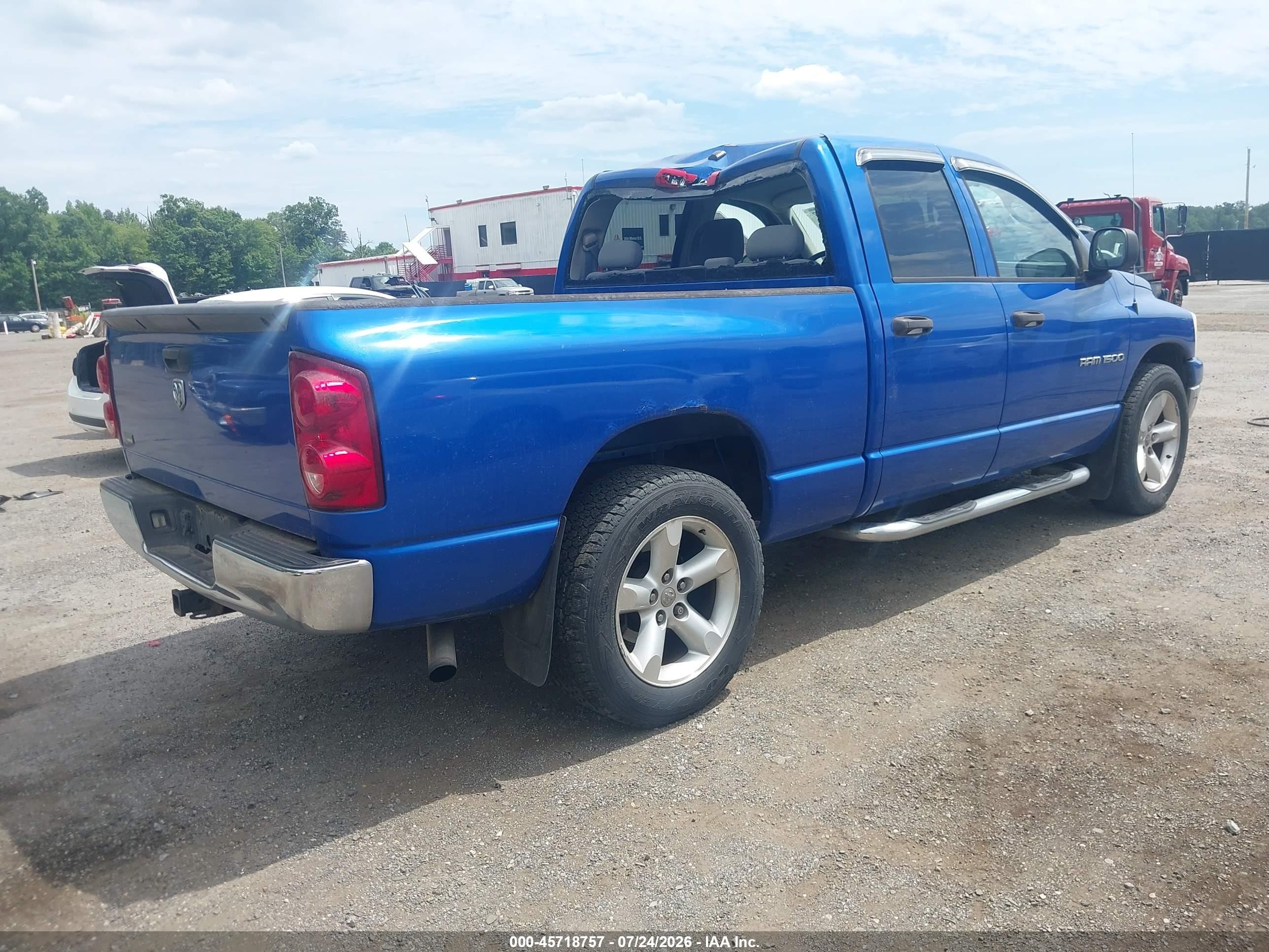 2007 Dodge Ram 1500 Slt Blue vin: 1D7HA18P67S224658