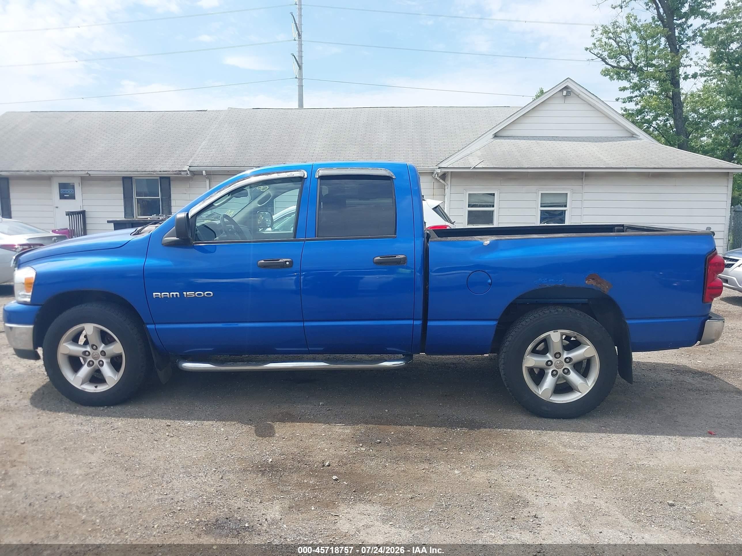 2007 Dodge Ram 1500 Slt Blue vin: 1D7HA18P67S224658