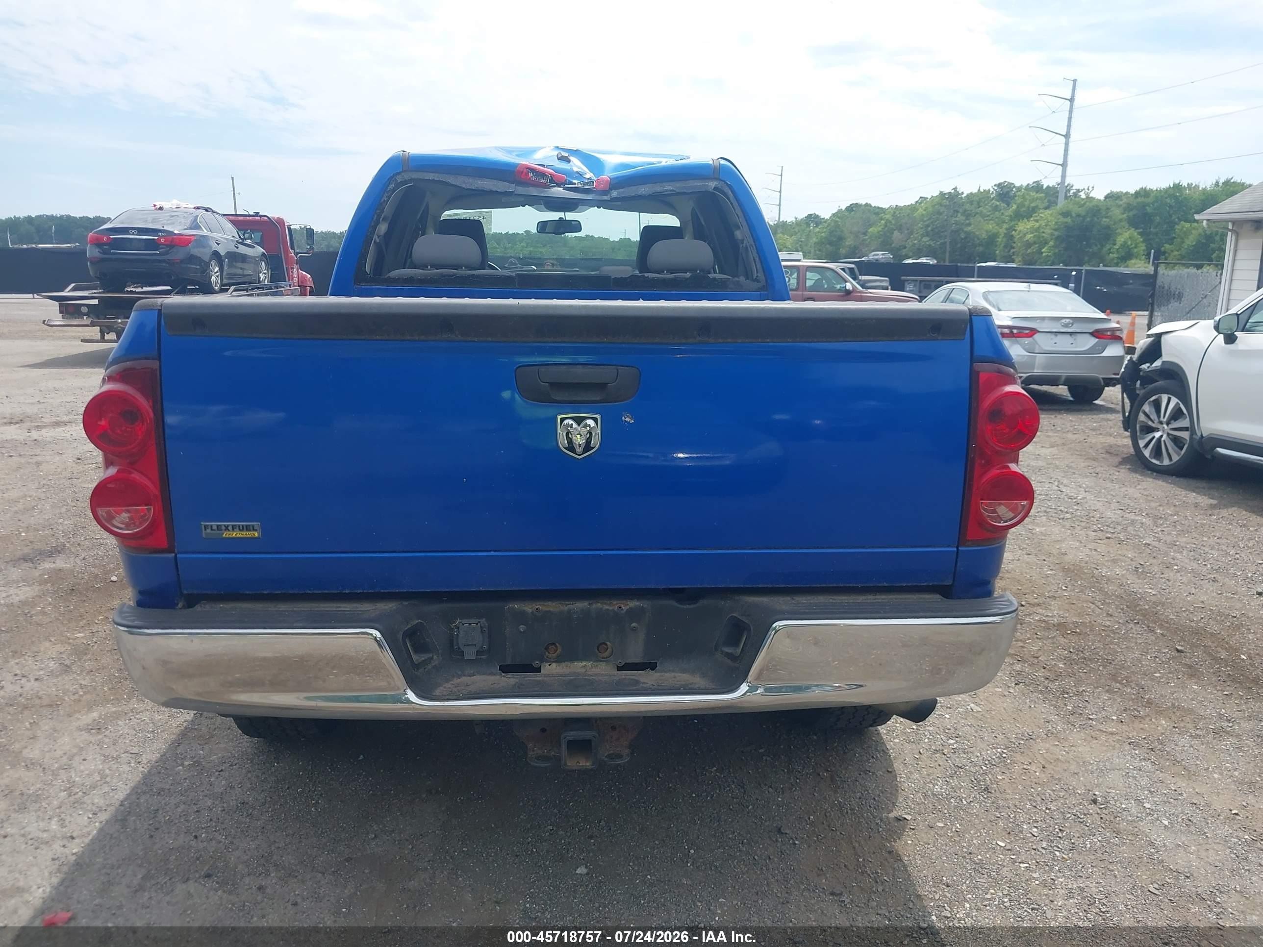 2007 Dodge Ram 1500 Slt Blue vin: 1D7HA18P67S224658