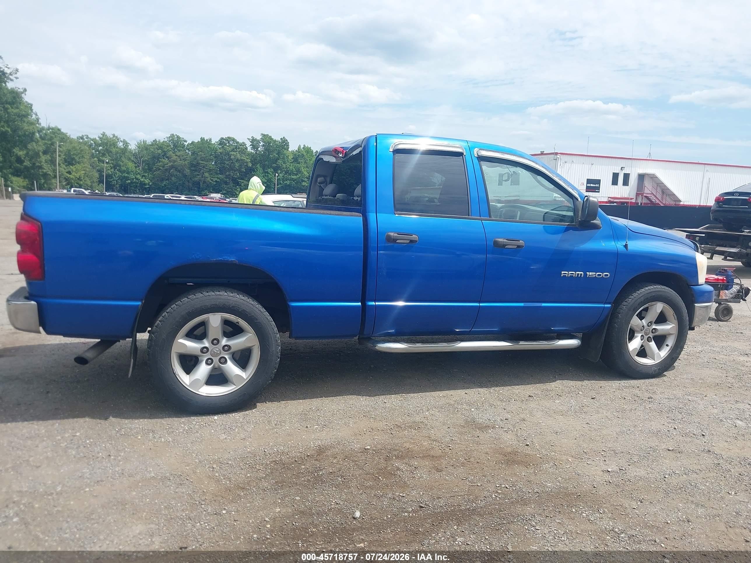 2007 Dodge Ram 1500 Slt Blue vin: 1D7HA18P67S224658