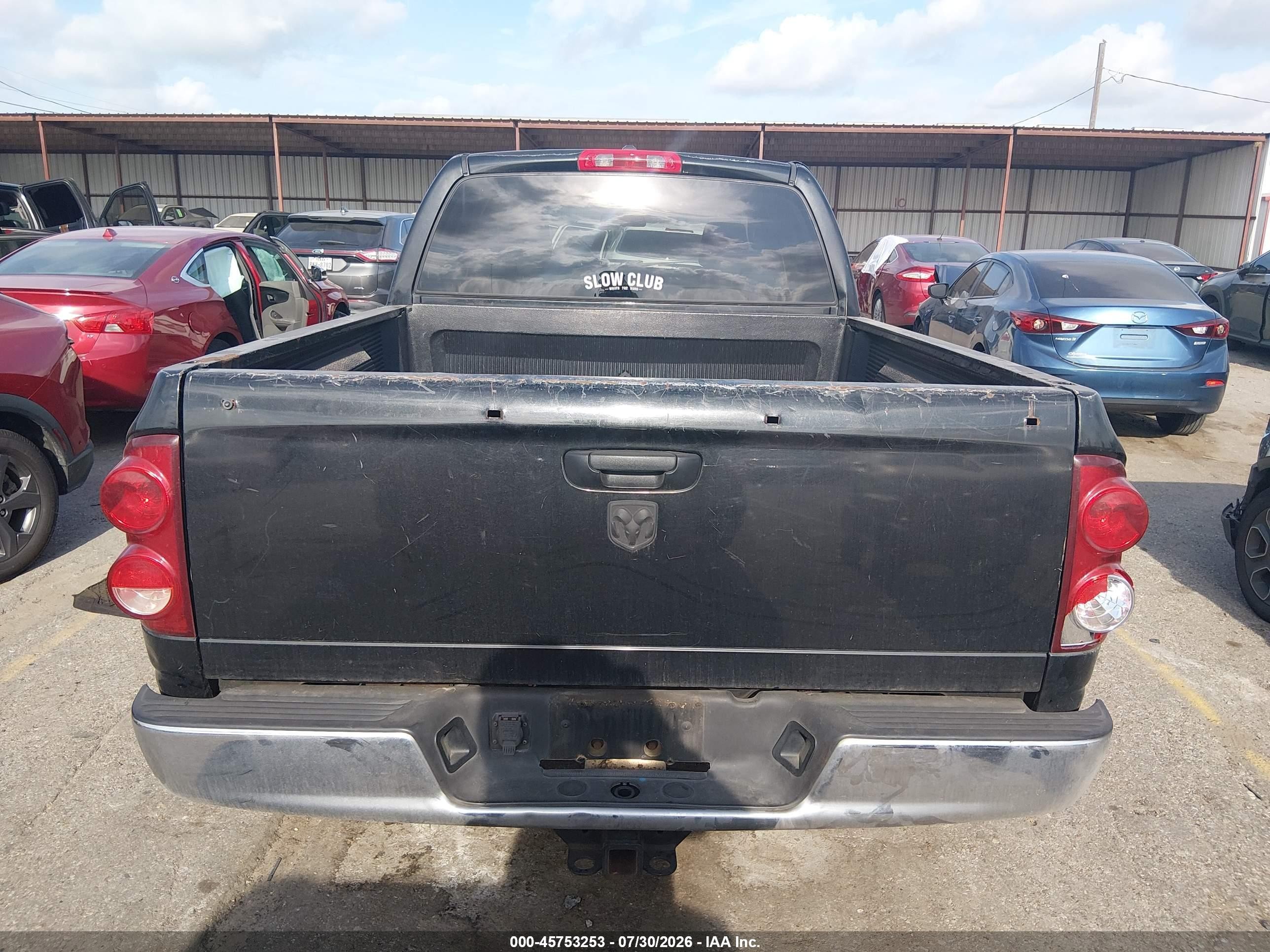 2007 Dodge Ram 1500 Slt Black vin: 1D7HA18P67S249365
