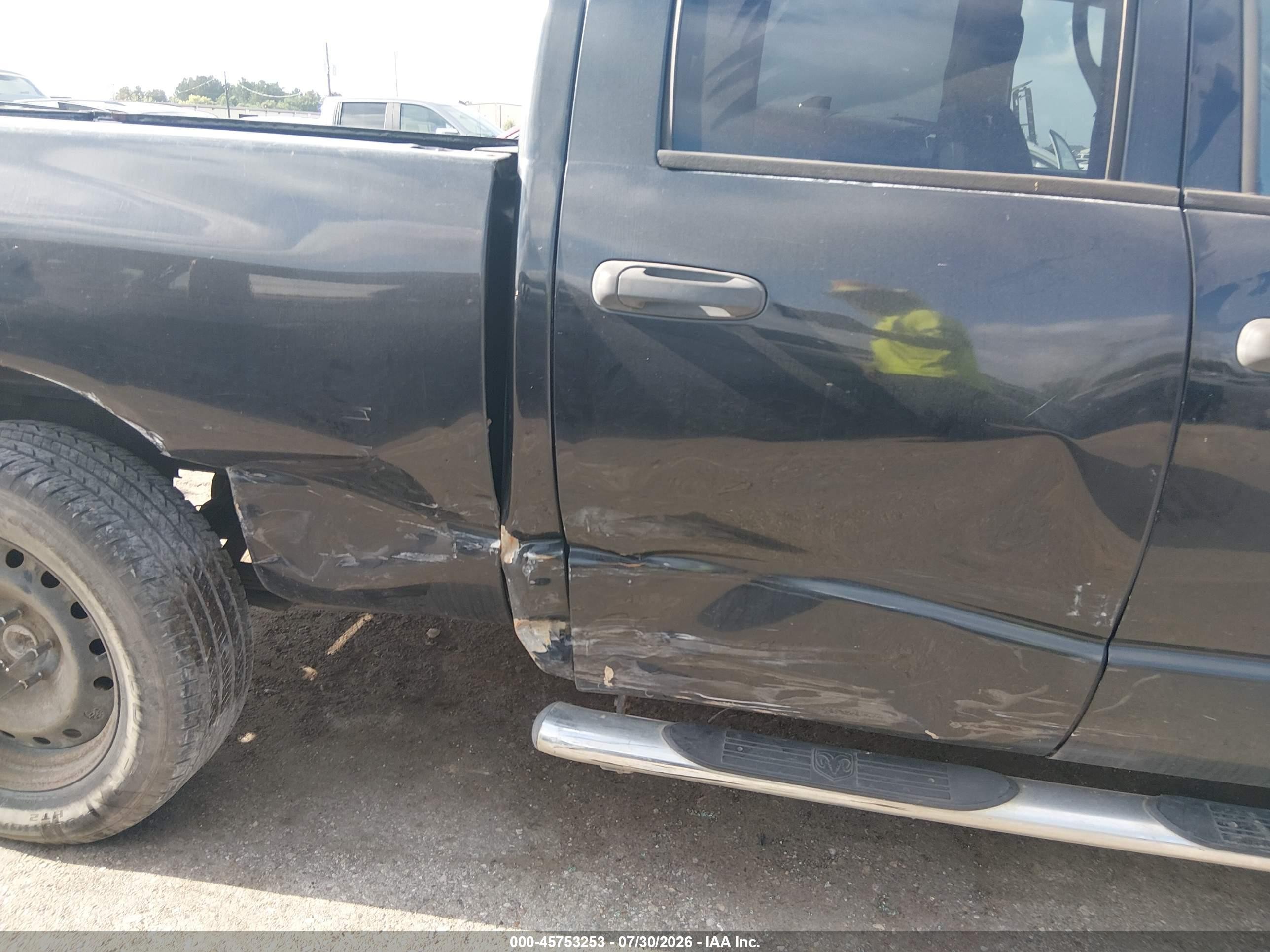 2007 Dodge Ram 1500 Slt Black vin: 1D7HA18P67S249365
