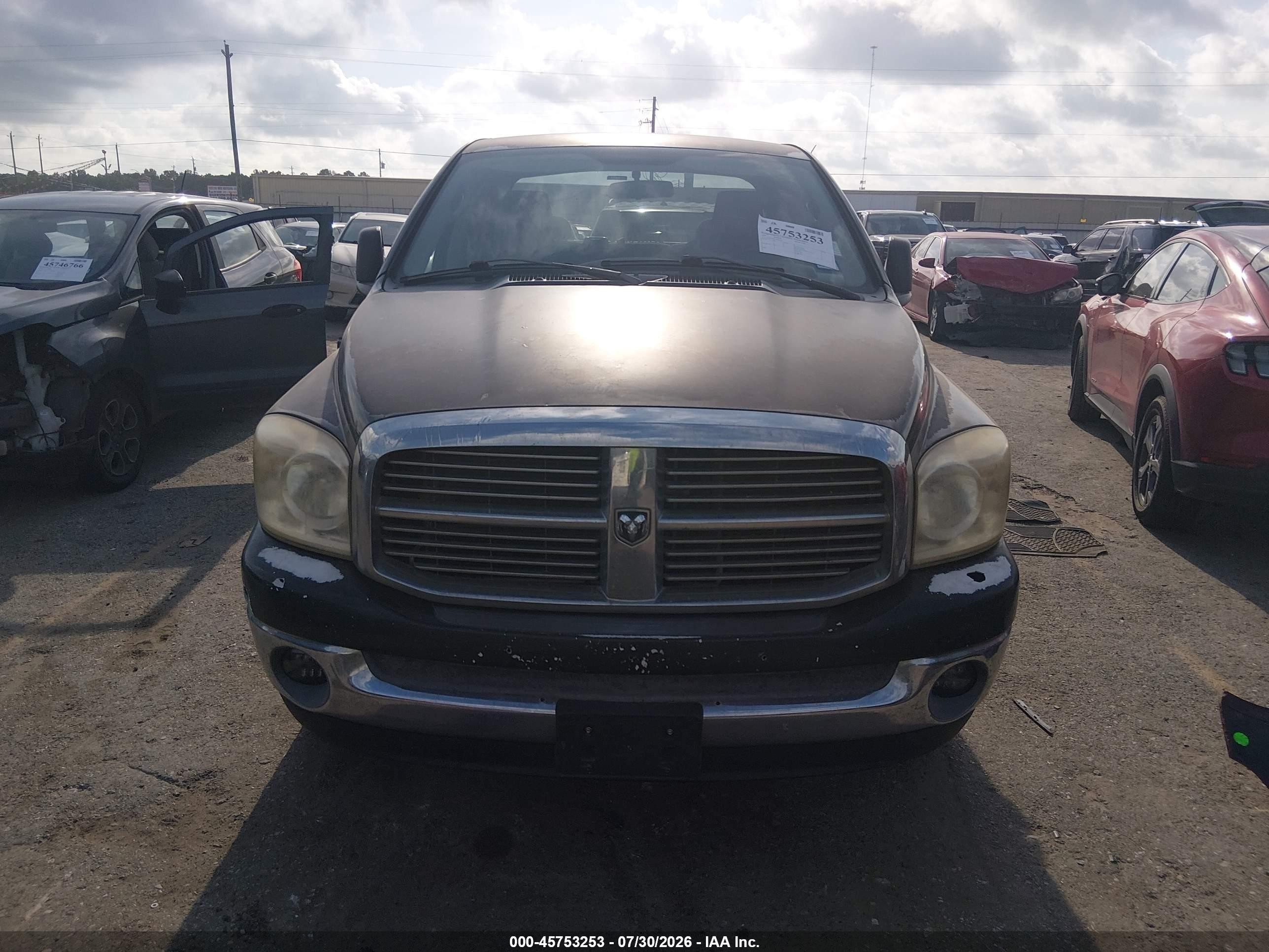 2007 Dodge Ram 1500 Slt Black vin: 1D7HA18P67S249365